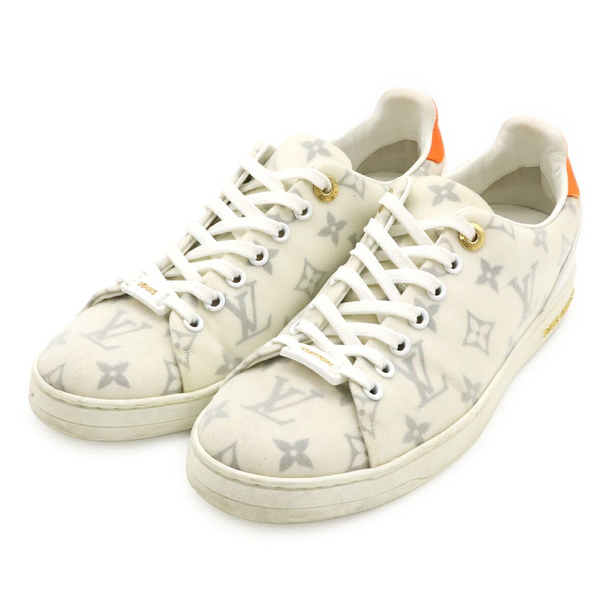 Louis Vuitton Louis Vuitton Louis Vuitton Frontrow Monogram Fabric Sneakers Canvas Shoes DUTY FREE for USA Size ONE SIZE - 1 Thumbnail