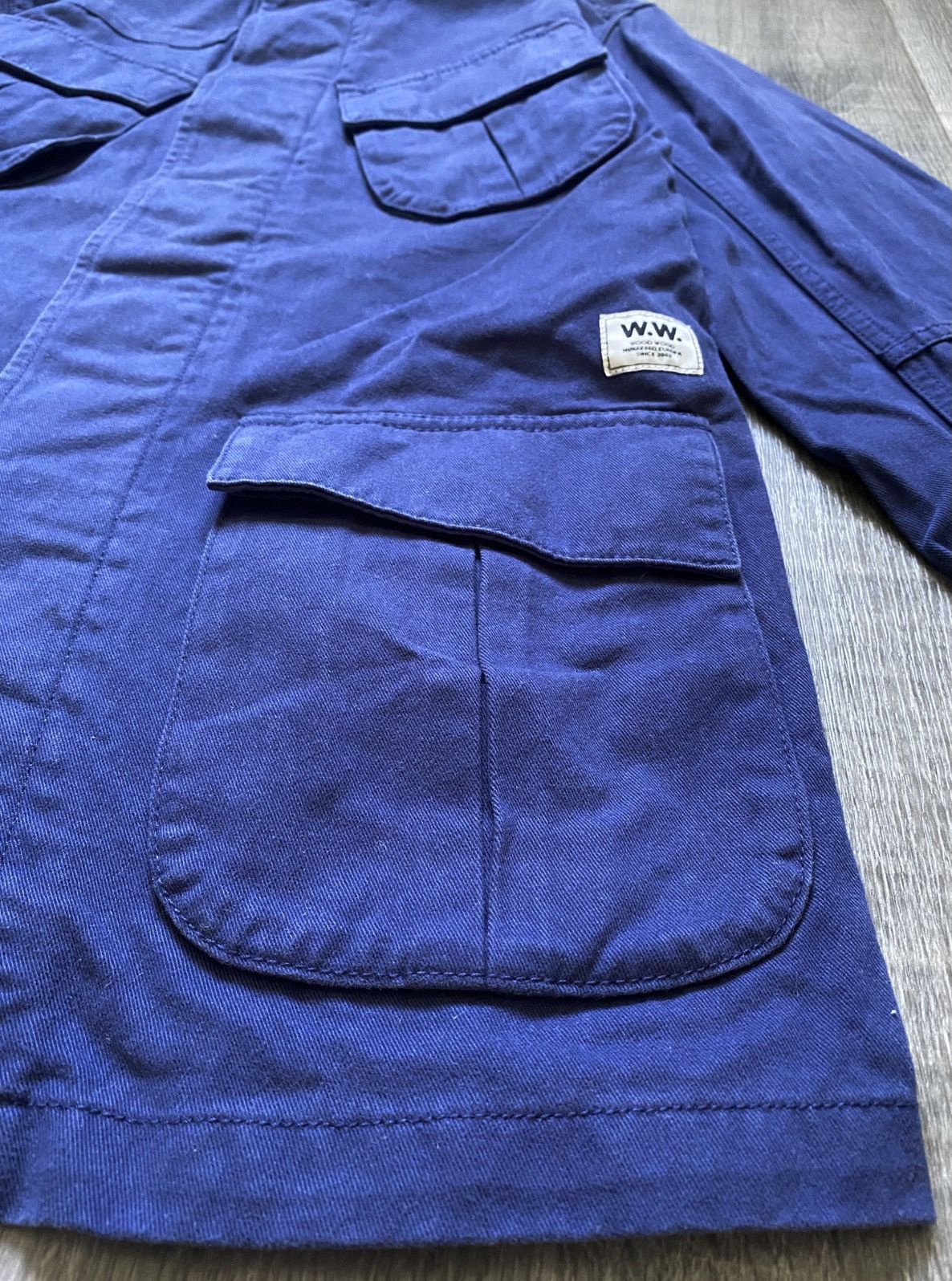 Wood Wood Unisex Wood Wood Blue M65 Field Jacket Parka Coat 4 Pocket Size US XS / EU 42 / 0 - 10 Thumbnail