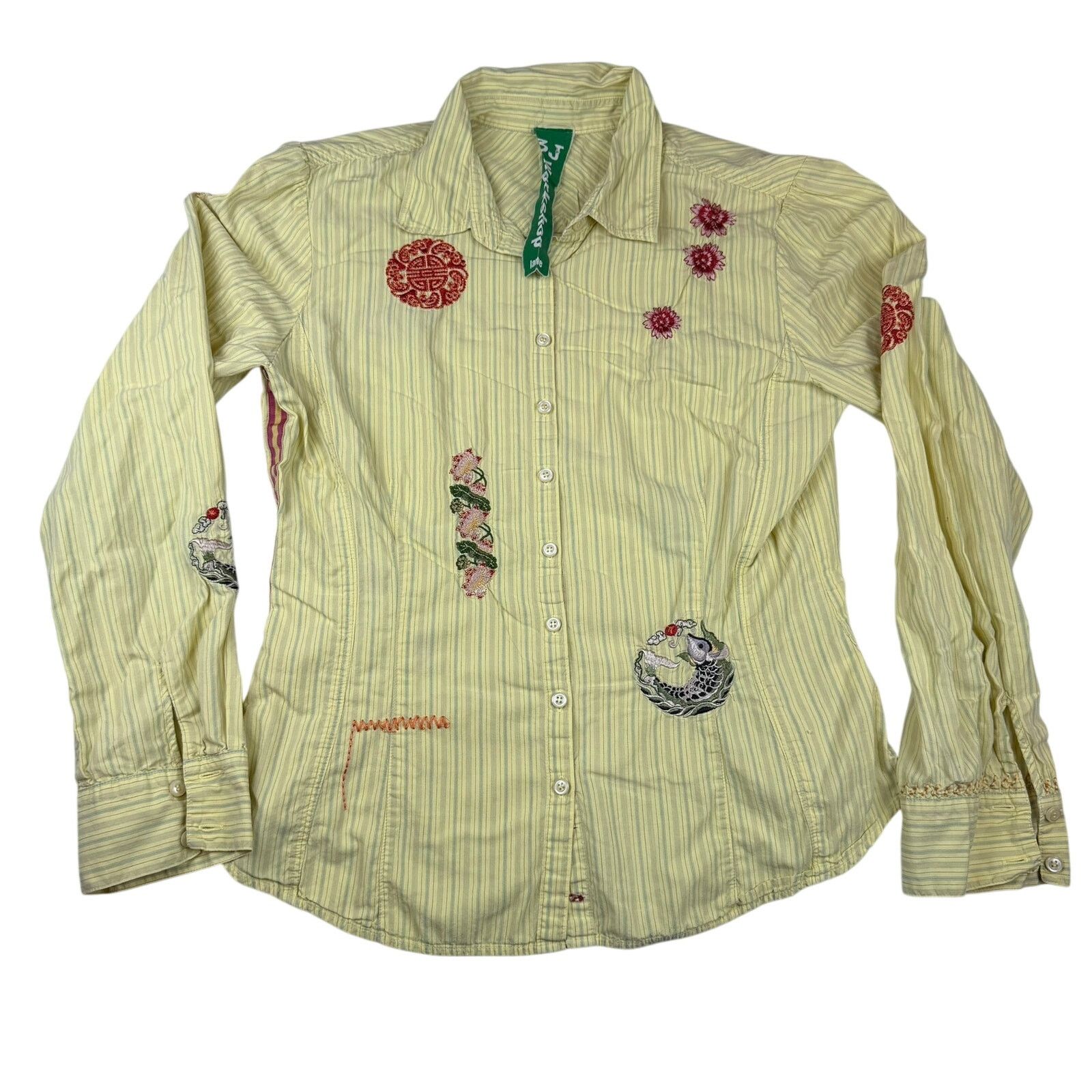 Johnny Was Johnny Was 3J Workshop Stripe Shirt – Size Large Size L / US 10 / IT 46 - 1 Thumbnail
