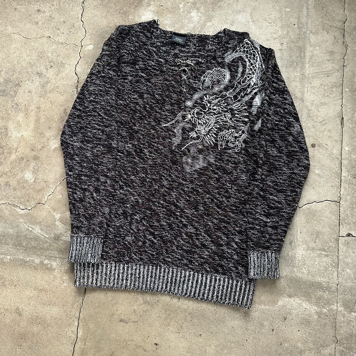 G-Star × Vintage VINTAGE G STAR RAW BIGLOGO AVANTGARDE LIGHT SWEATER Size US L / EU 52-54 / 3 - 3 Thumbnail