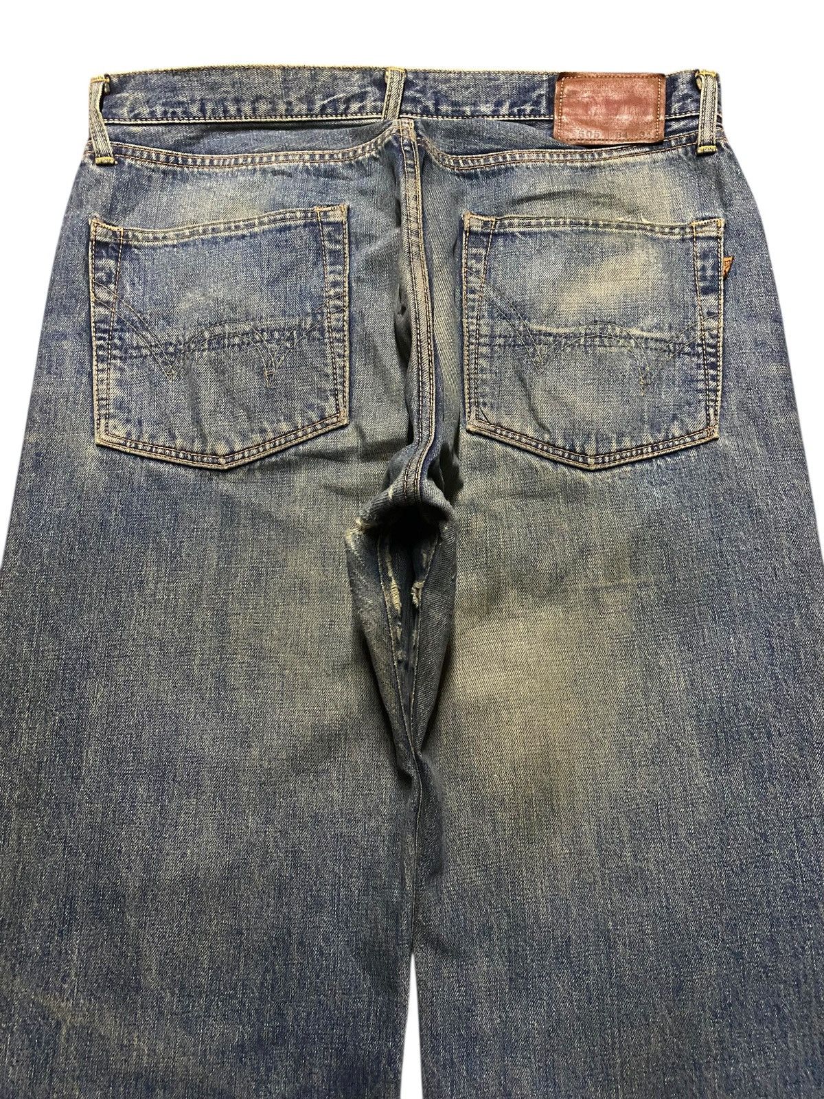 Edwin Vintage Japanese Edwin 505 Mud Wash Selvedge Loose Jeans Size US 36 / EU 52 - 4 Thumbnail