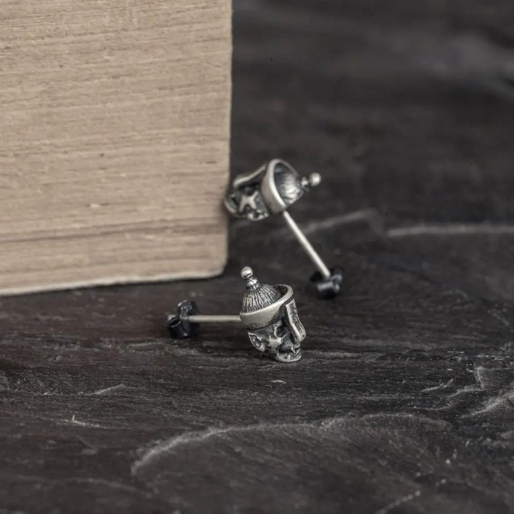 Jewelry Chinese Ghost Earrings 925 Sterling Silver Ear Jewelry Gift Size ONE SIZE - 3 Thumbnail