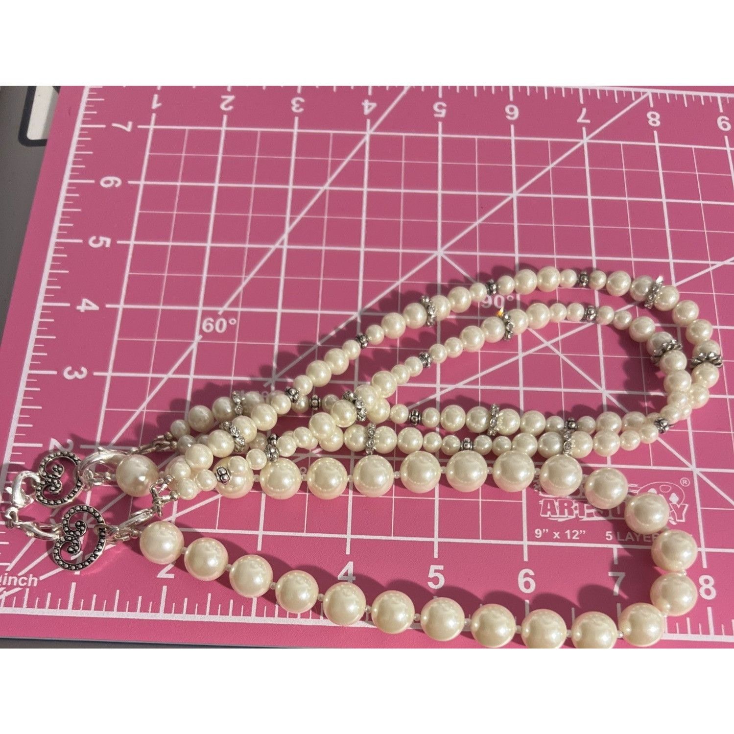 Other Vtg Multi Strand Faux Pearl Necklace Glows Under Black Light Size ONE SIZE - 6 Thumbnail