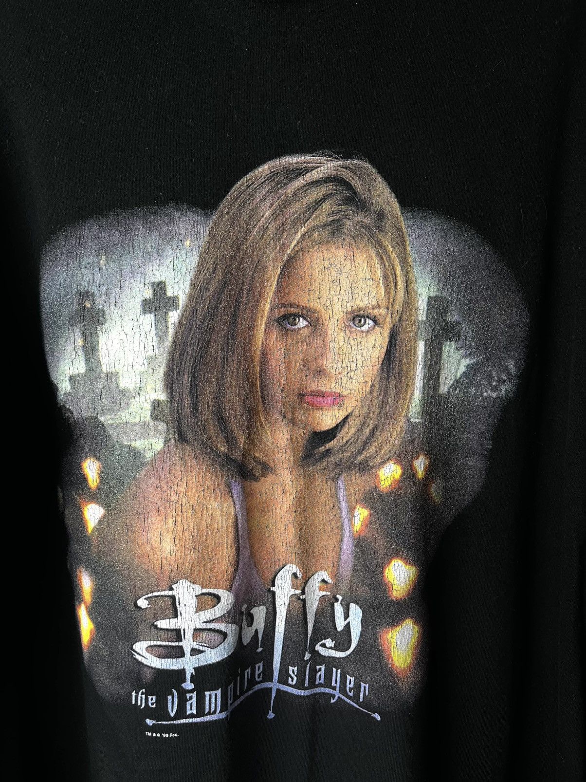 Vintage Vintage Buffy The Vampire Slayer 1999 Fox T Shirt Band Movie Size US XL / EU 56 / 4 - 2 Thumbnail