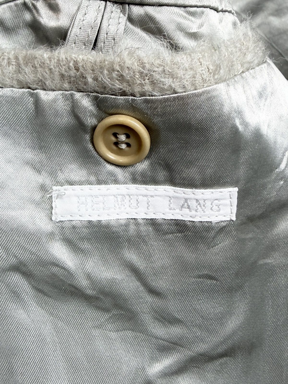Helmut Lang AW00 Helmut Lang Fur Collar Mohair Astro Biker Jacket Parka Size US S / EU 44-46 / 1 - 13 Thumbnail