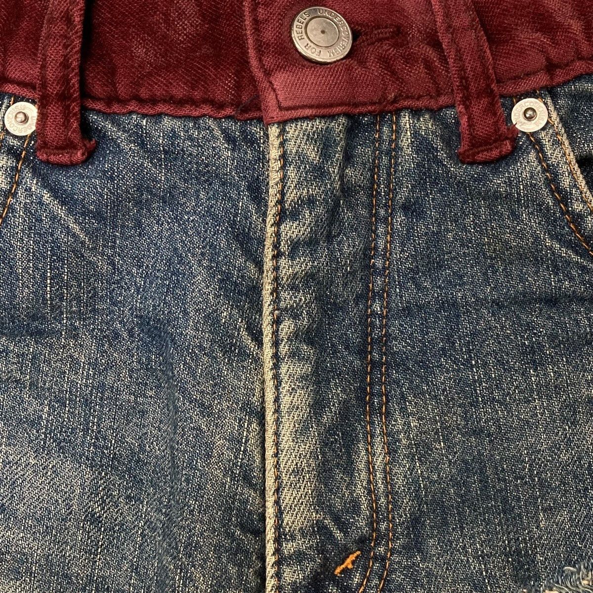 Undercover Undercover 02AW Witch Switching full crash denim denim pants Size US 32 / EU 48 - 7 Thumbnail