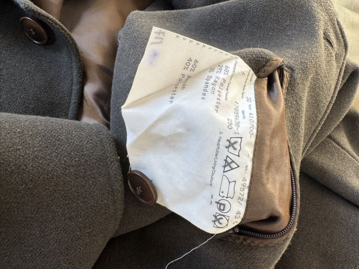 Barneys New York Overcoat Olive Brown Germany Polyester Car Coat Size US L / EU 52-54 / 3 - 7 Thumbnail