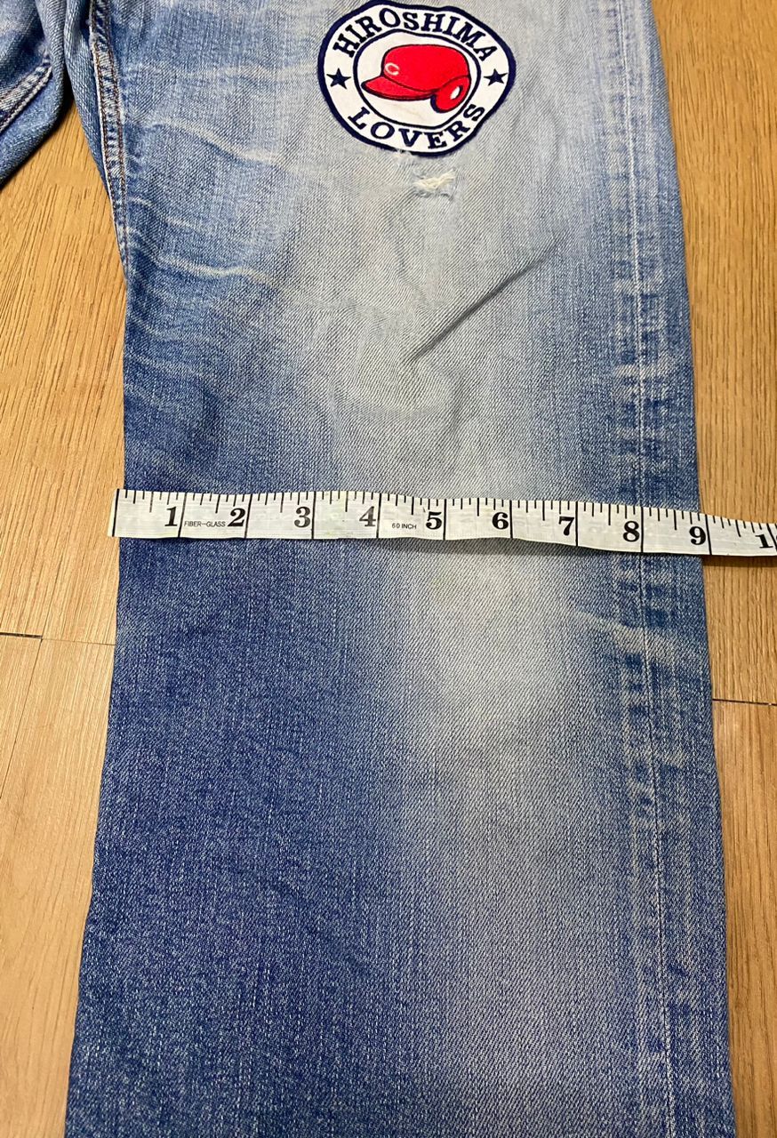 Japanese Brand Vintage Lupo Di Mare Sina Cova Patch Work Distress Denim Size US 36 / EU 52 - 6 Thumbnail