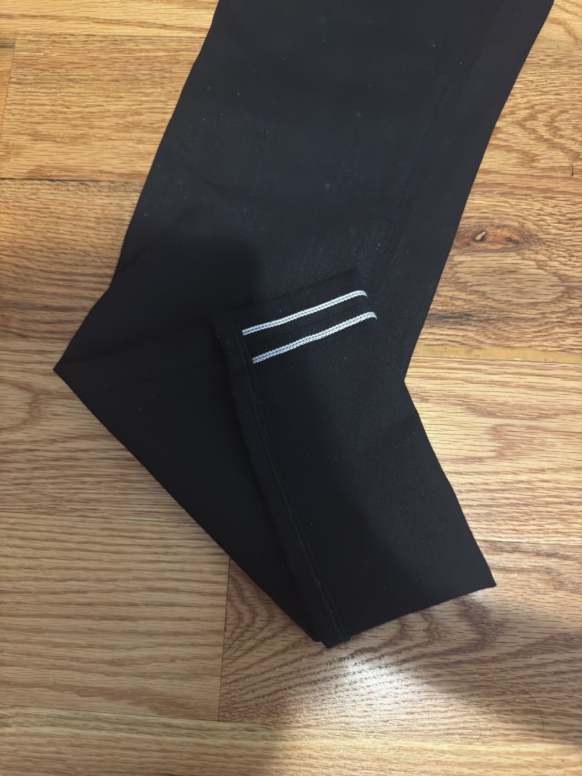 Other Selvedge Denim Black Straight Jeans Size US 28 / EU 44 - 3 Thumbnail