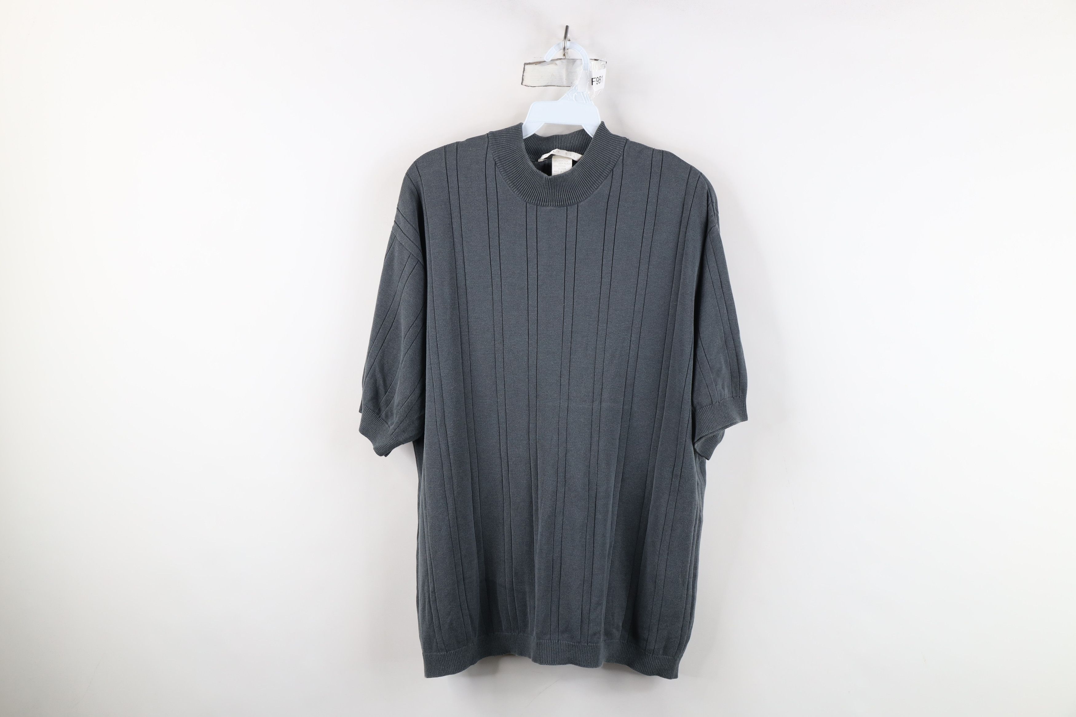 Vintage Vintage 90s Streetwear Silk Blend Knit Short Sleeve Sweater Size US XL / EU 56 / 4 - 1 Thumbnail