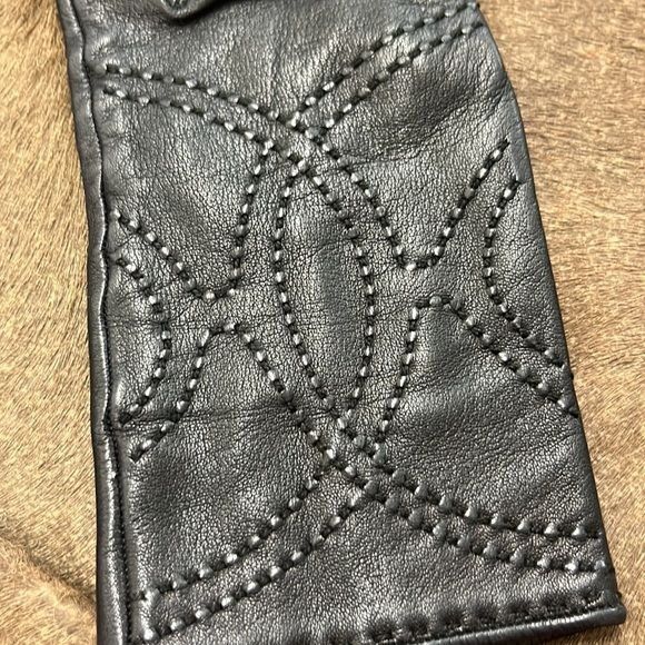 Hermes HERMES Leather Stitched H Gloves Size ONE SIZE - 3 Thumbnail