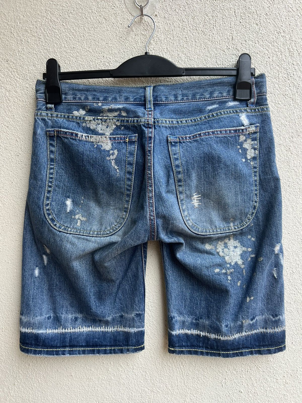 Tsumori Chisato Tsumori Chisato Distressed Denim Painter Short Pant Size US 30 / EU 46 - 13 Thumbnail