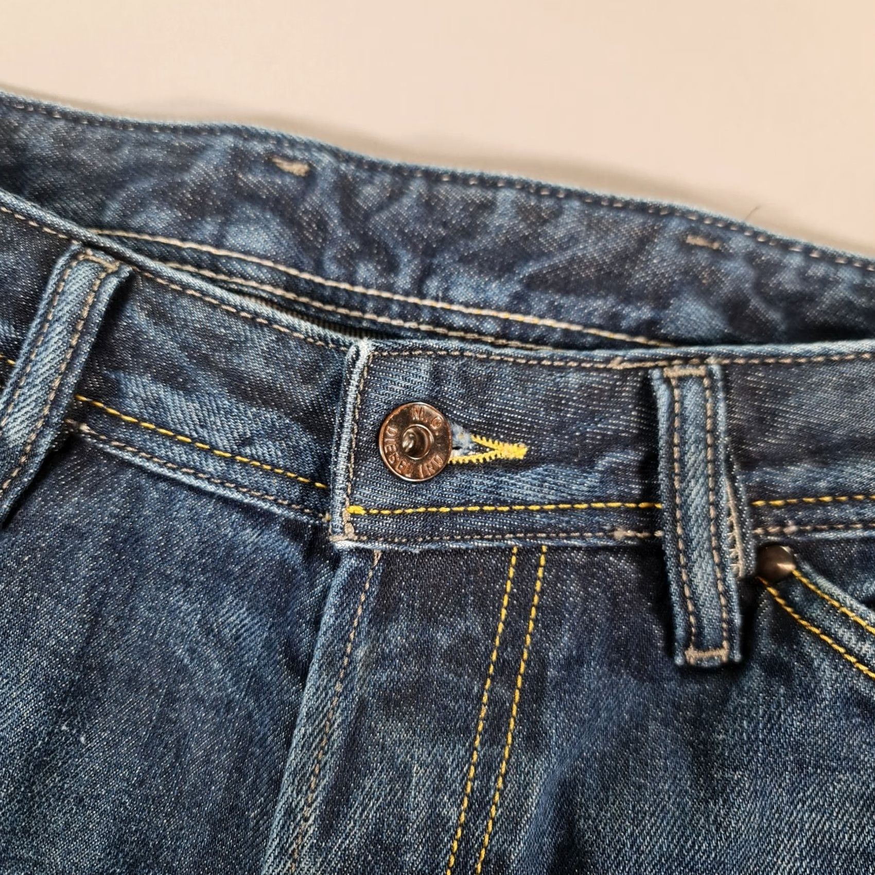 Diesel Diesel Jeans Blue W32 L28 Jodar Carrot Fit Cinch Back 0073N Jeans Mens Regular 32in 28in Cotton Denim Button Fly 5-Pocket Vintage No Size US 32 / EU 48 - 5 Thumbnail