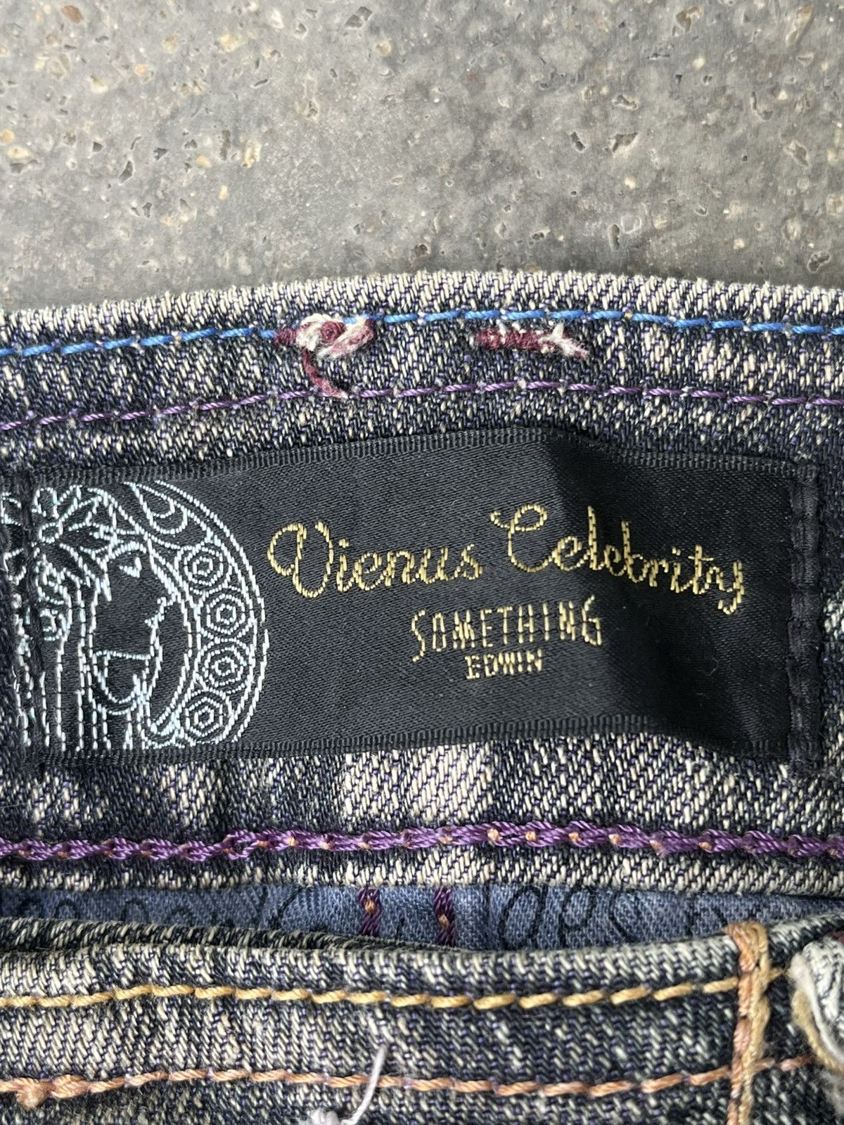Edwin VINTAGE SOMETHING EDWIN FLARED JEANS FADED STYLE PUNK Size 32" / US 10 / IT 46 - 9 Thumbnail