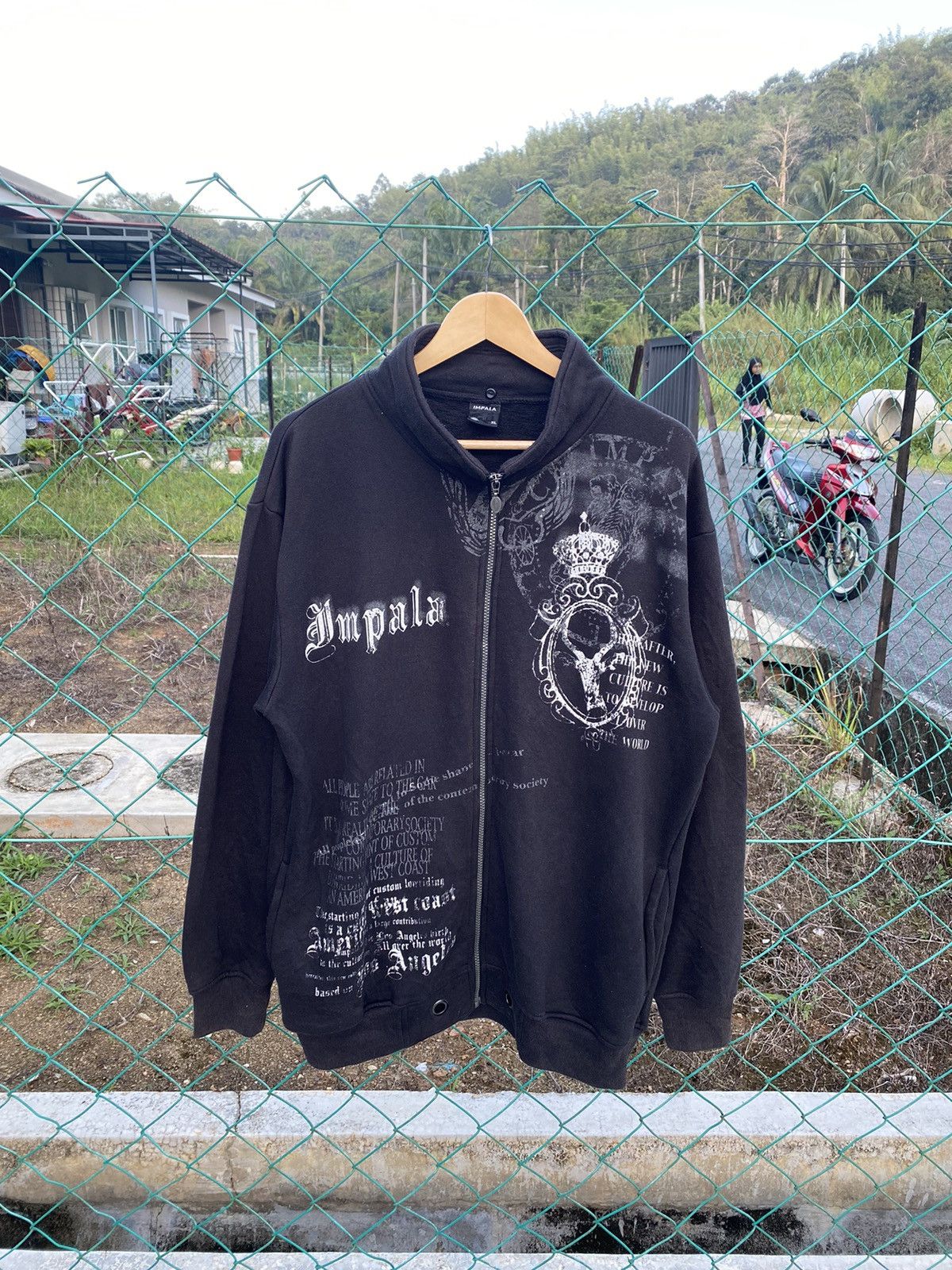 Japanese Brand Vintage Impala zip up sweater Size US XL / EU 56 / 4 - 1 Thumbnail