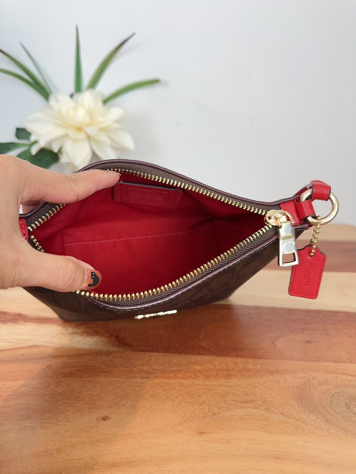 Coach NWT Coach Zip Top Crossbody Bag In Signature Canvas Size ONE SIZE - 5 Thumbnail