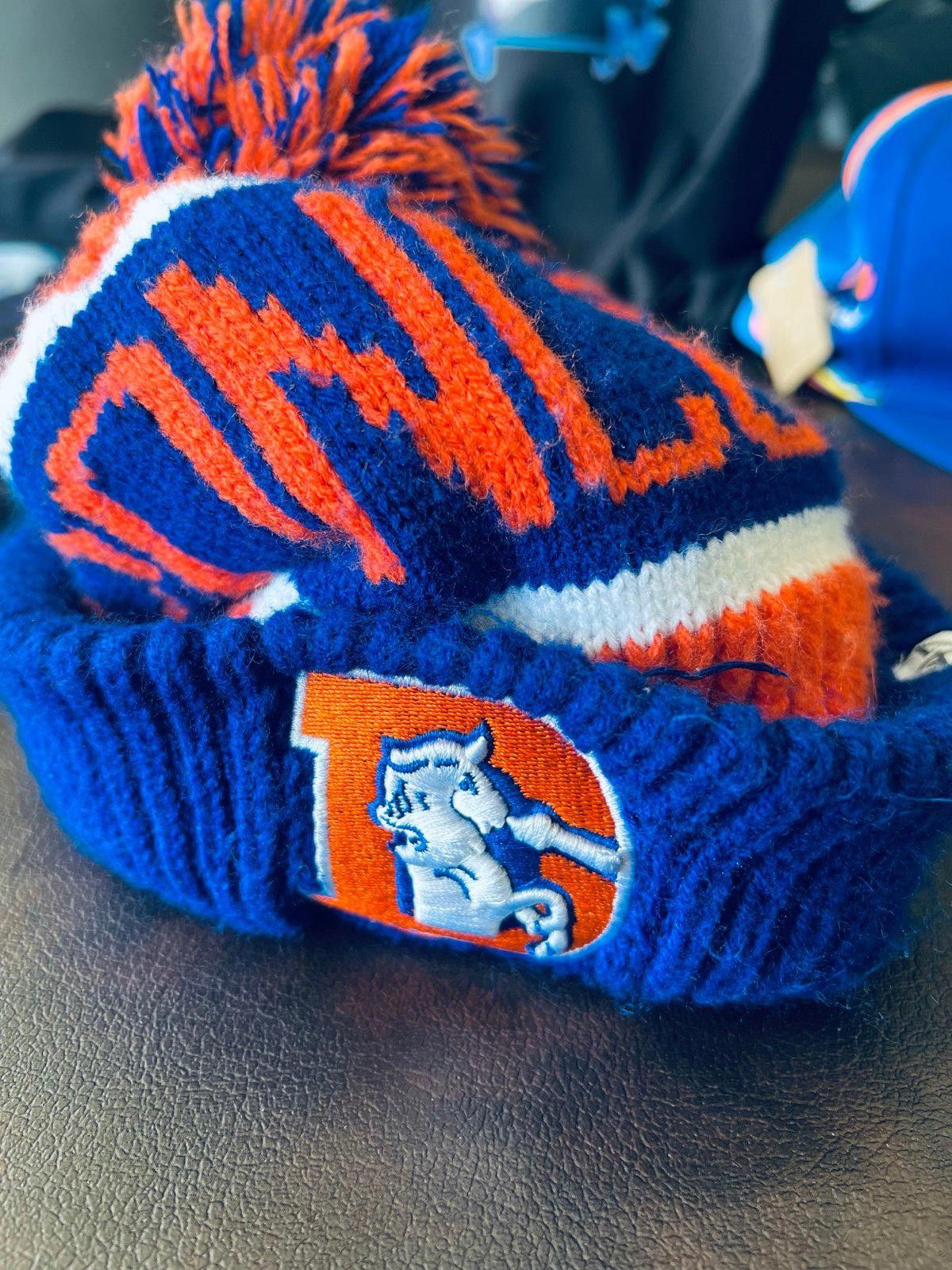 47 Denver Broncos Knit Hat with Pom-Pom - 47 Brand Size ONE SIZE - 3 Thumbnail