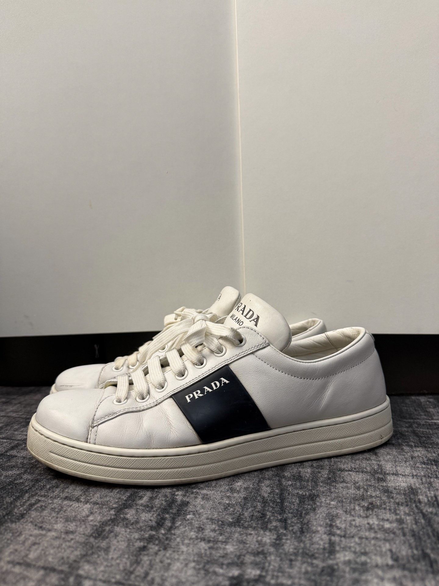 Prada Prada Retro Black Lowtop Sneakers 6.5 Men Size US 6.5 / EU 39-40 - 1 Thumbnail