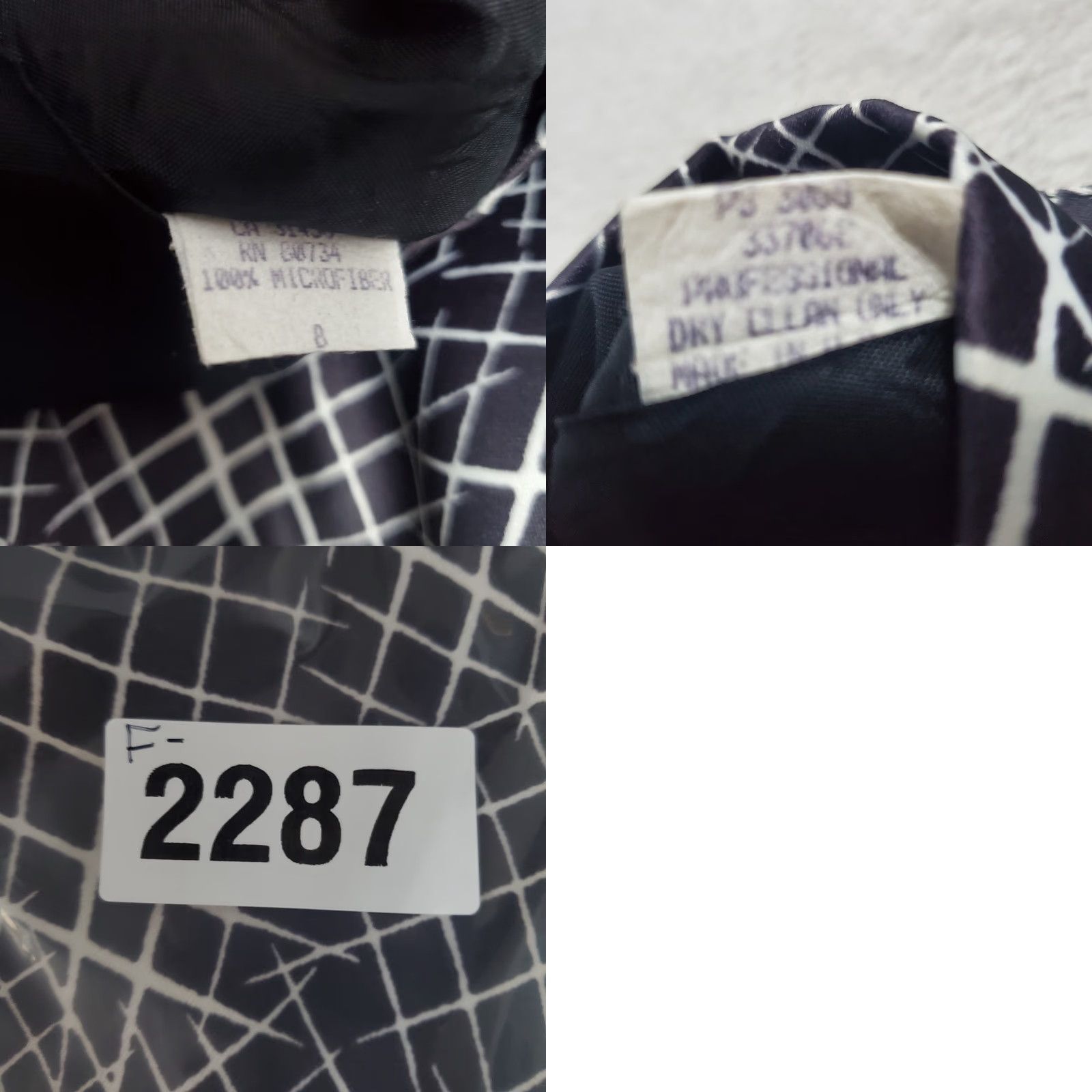 Bcbgmaxazria BCBGMAXAZRIA Skirt Women 8 Black White Geo Print Microfiber Side Zip Mini Lined Size 30" / US 8 / IT 44 - 8 Thumbnail