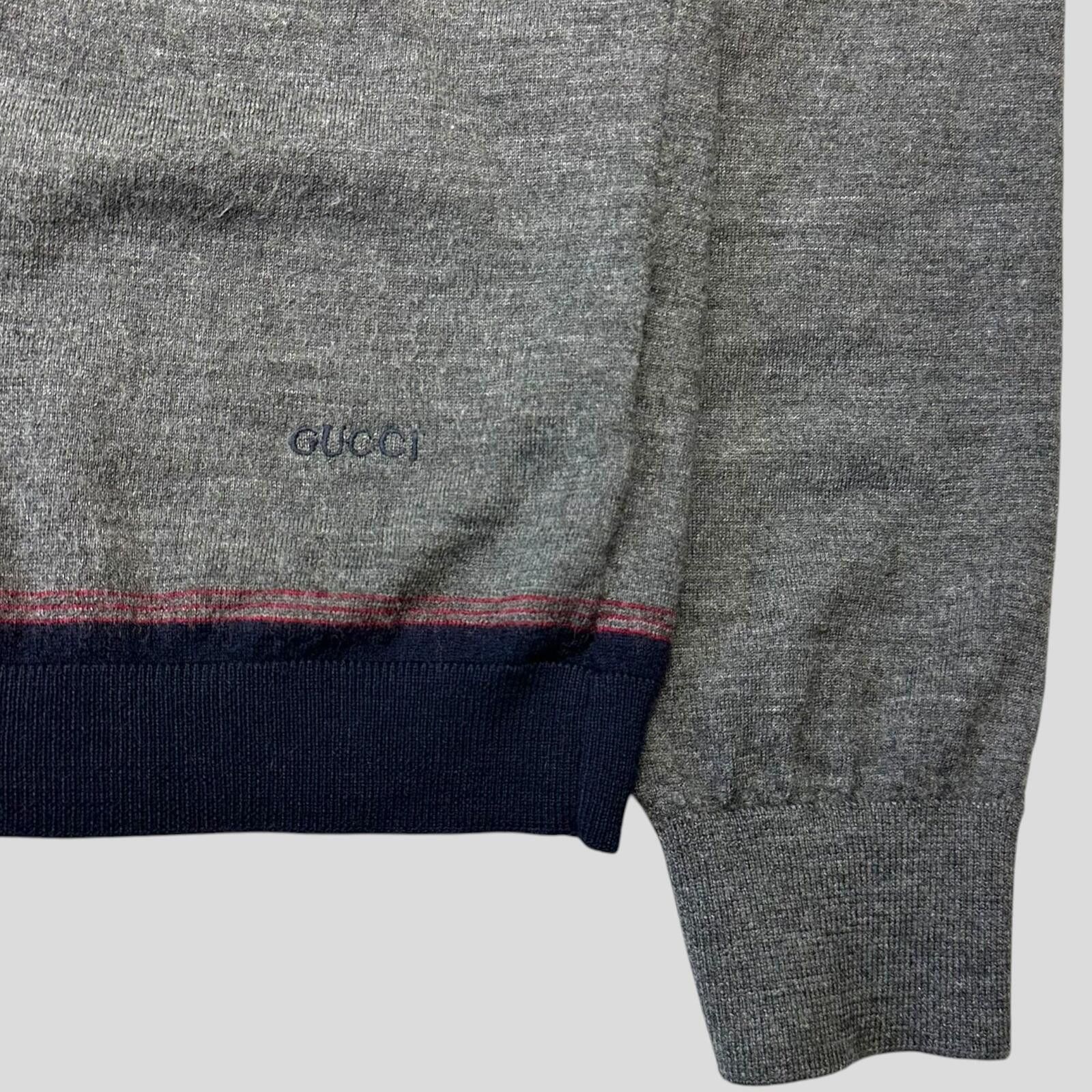 Gucci Gucci by Tom Ford 00’s Embroidered Logo Light Wool Knit - S Size US S / EU 44-46 / 1 - 3 Thumbnail