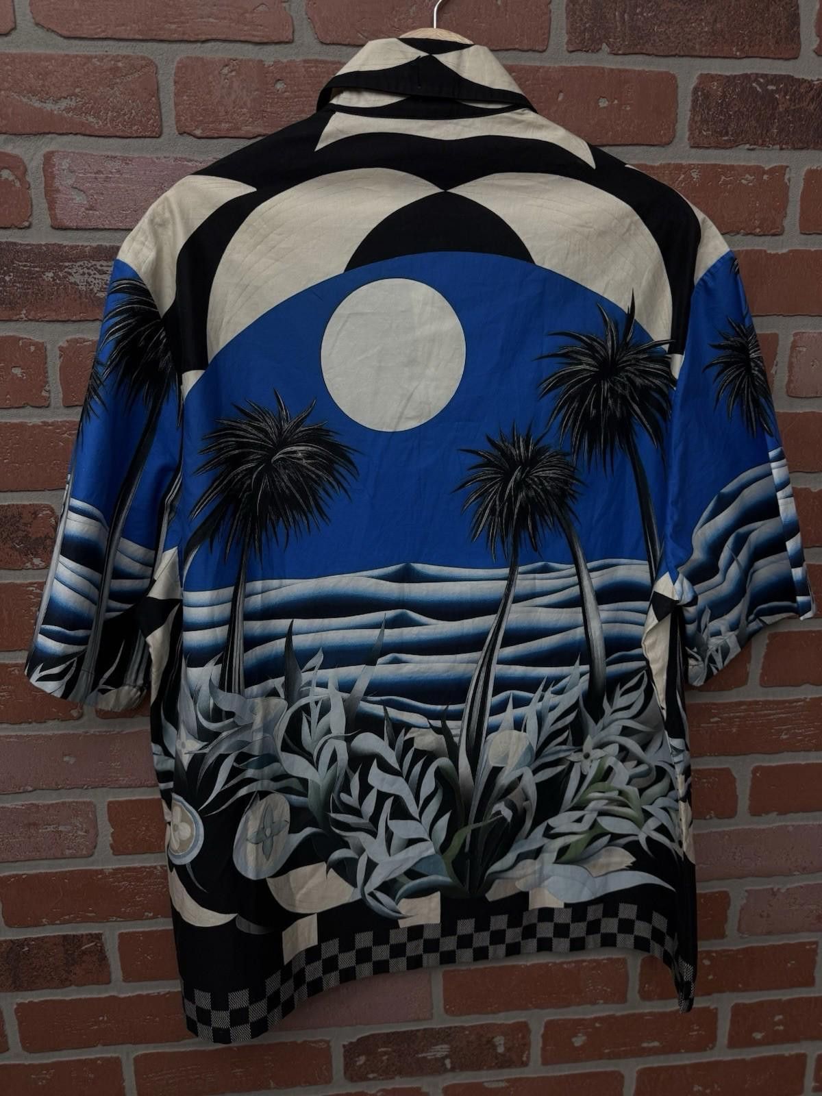 Louis Vuitton Louis Vuitton Button Up Palm Tree Blue Tee 2024 (XL) Size US XL / EU 56 / 4 - 11 Thumbnail