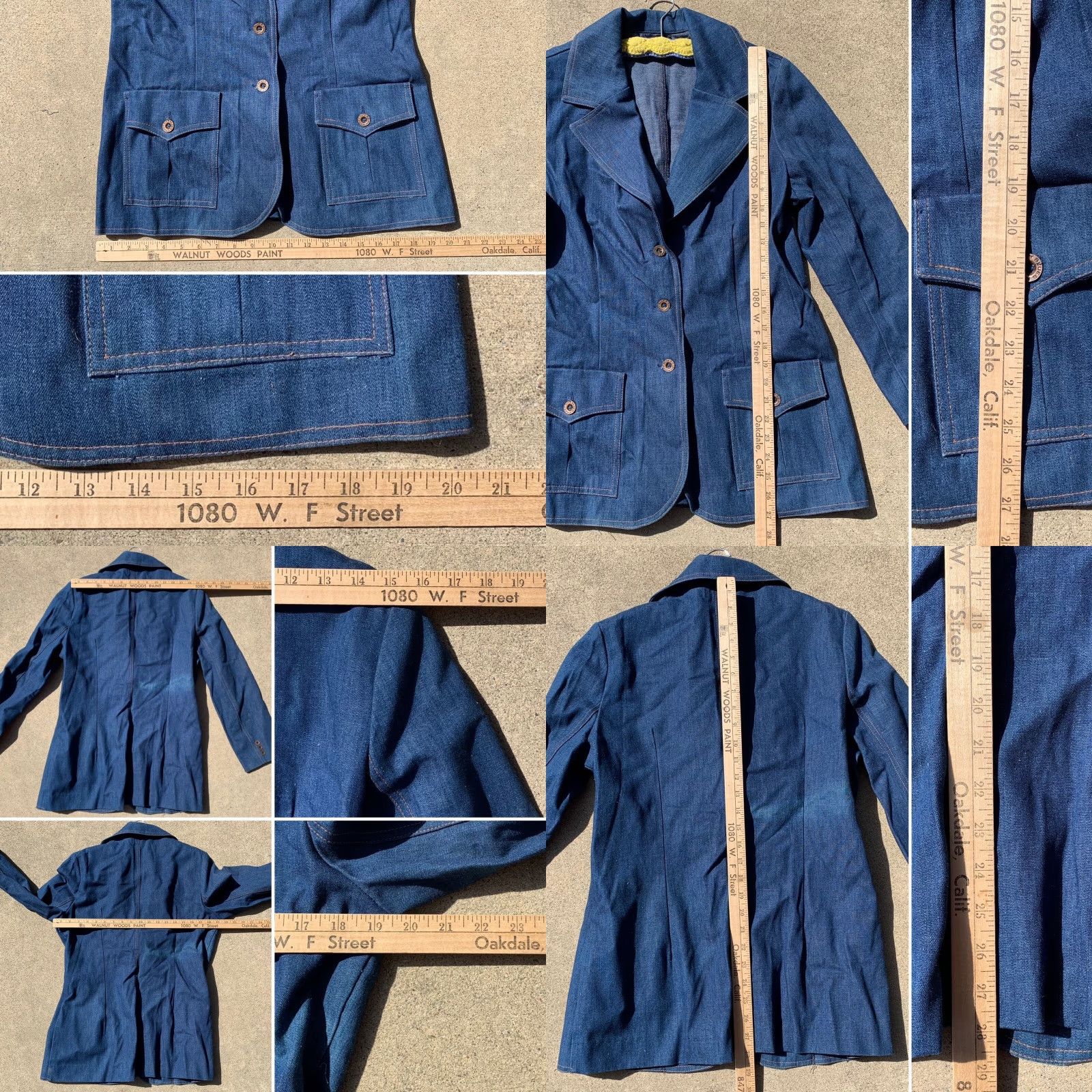 Vintage VINTAGE Koret City Blues denim blazer jacket Union Made In USA 1970s M/L Blue Denim Jacket Mens/Womens? Size M / US 6-8 / IT 42-44 - 8 Thumbnail