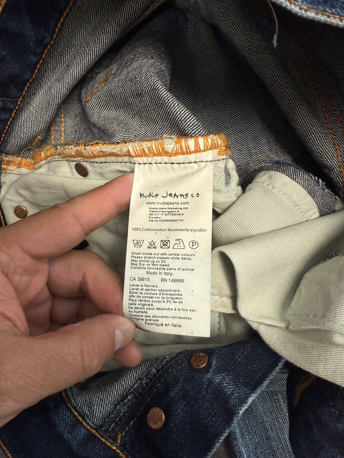 Nudie Jeans Nudie Jeans GRIM TIM DAVID REPLICA- 30 Size US 30 / EU 46 - 12 Thumbnail