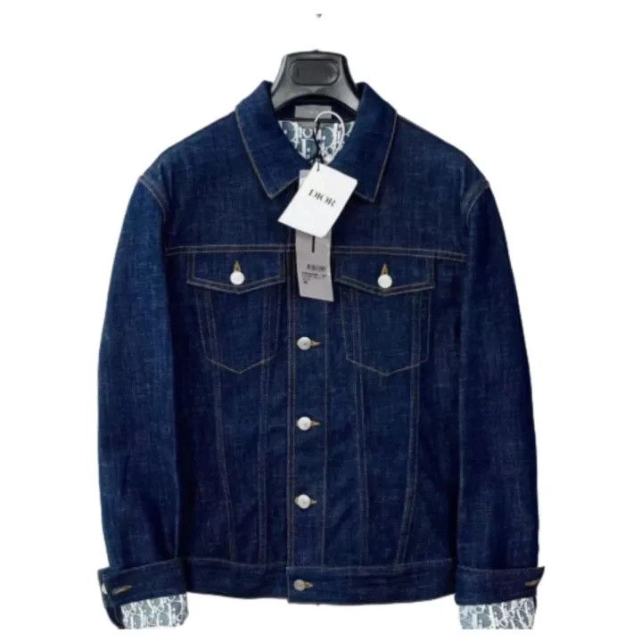 Dior Dior Simple Print Denim Jacket 0079 Size US L / EU 52-54 / 3 - 1 Thumbnail