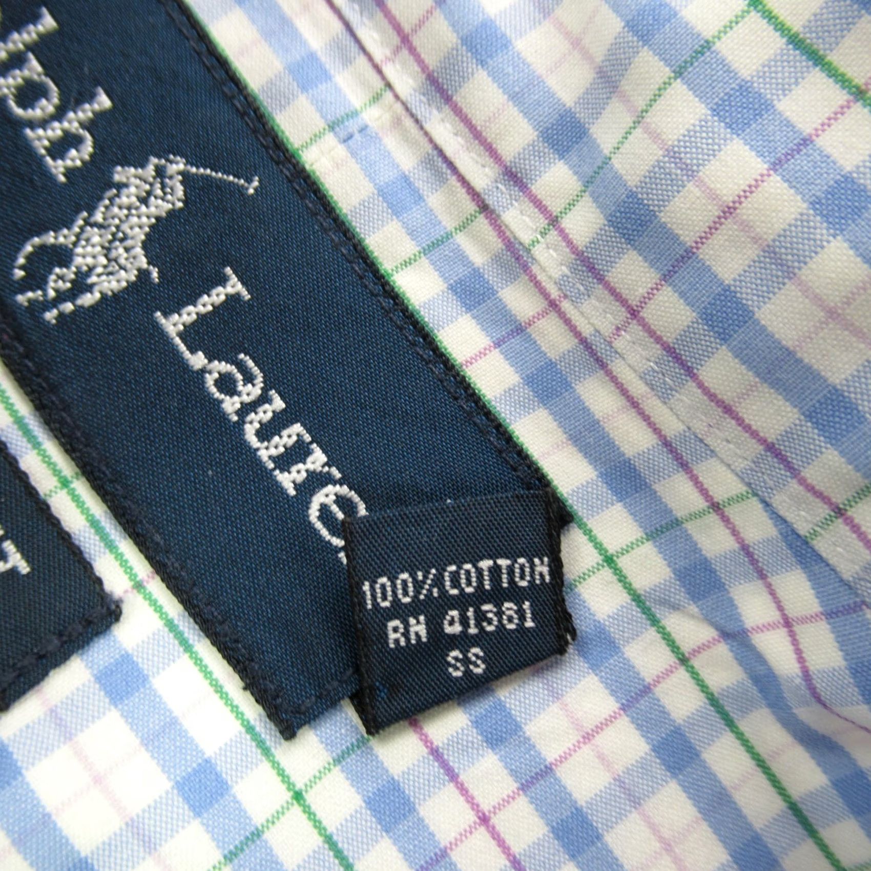 Polo Ralph Lauren Ralph Lauren Shirt Mens Long Sleeve Button Front Plaid Custom Fit 16.5 L Multicolor Cotton Knit Button-Up Collar Polo Size US L / EU 52-54 / 3 - 6 Thumbnail
