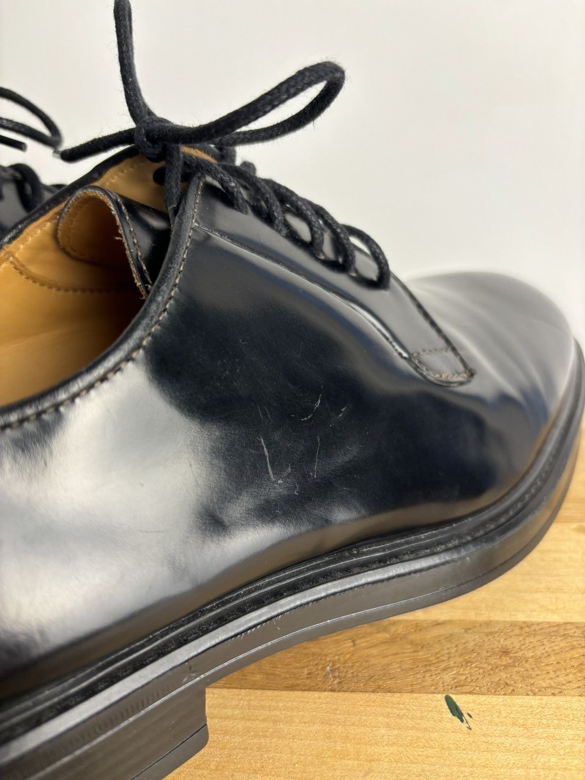 Officine Generale RRP 745$ Officine Generale Kim Polished Leather Derby Shoes Size US 8 / EU 41 - 16 Thumbnail