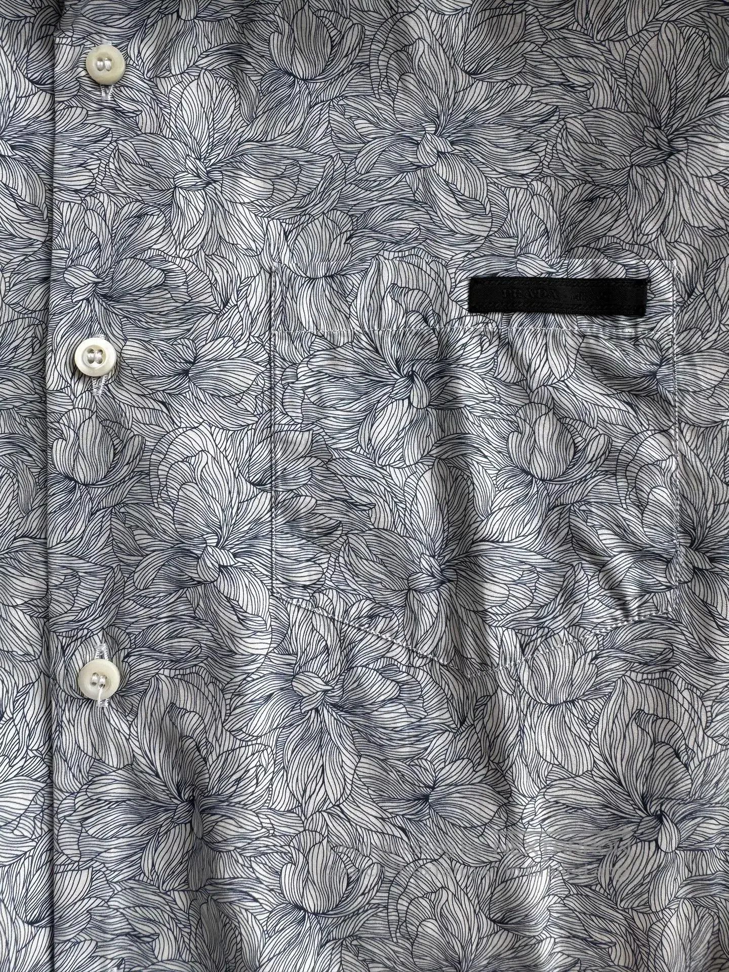 Prada Prada SS20 Floral Short Sleeve Shirt. Size US XXS / EU 40 - 3 Thumbnail