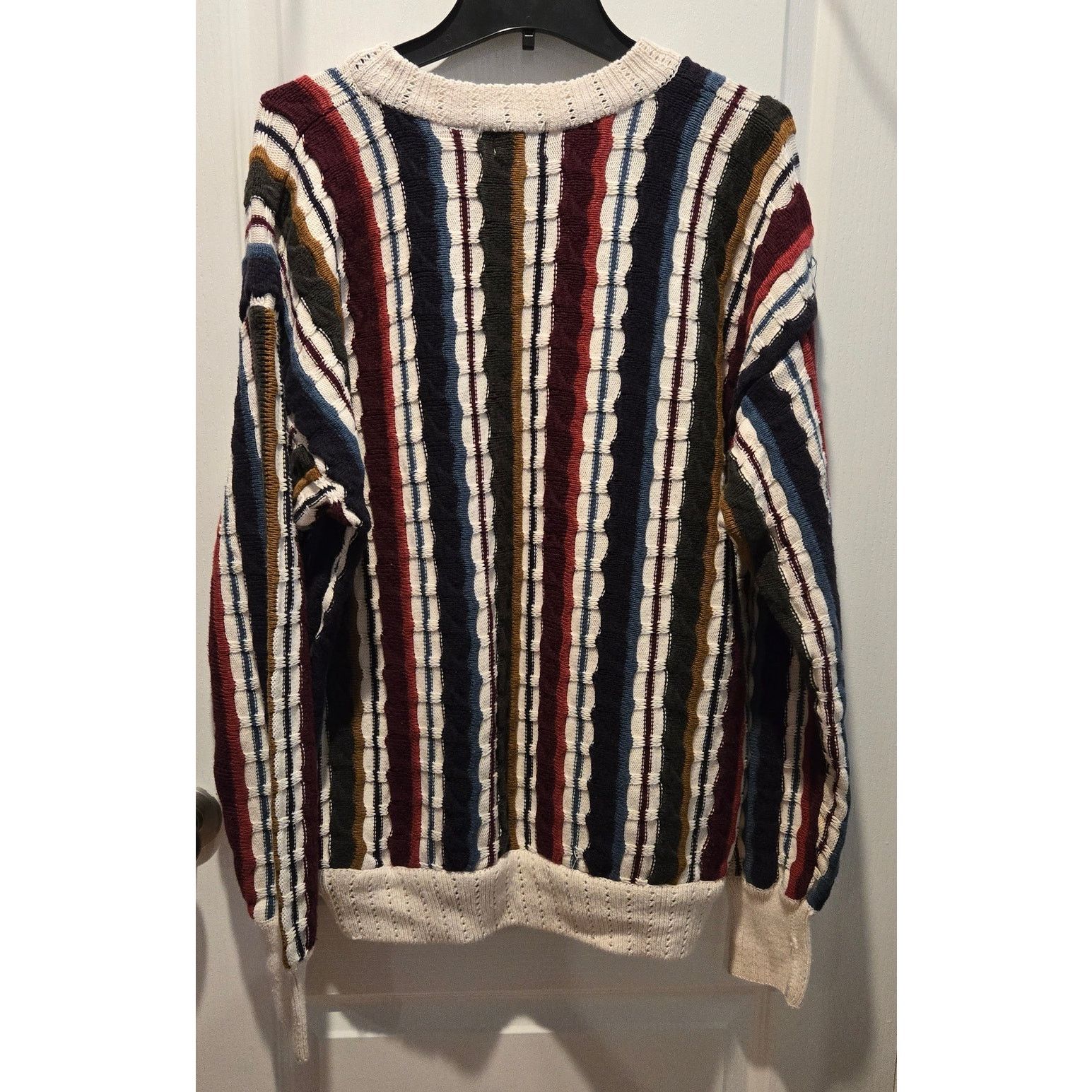 Structure Vtg Structure sweater men L Coogi style texture 100% cotton Size US L / EU 52-54 / 3 - 2 Thumbnail