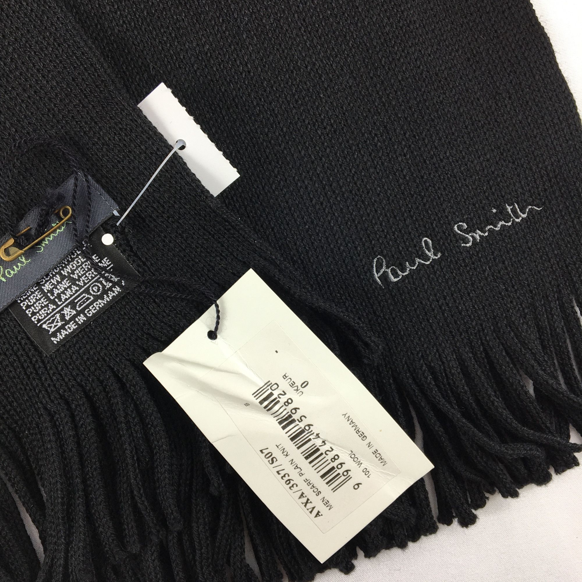 Paul Smith NWT Vintage Paul Smith Scarf Muffler Wool Fringe Scarves Size ONE SIZE - 4 Thumbnail