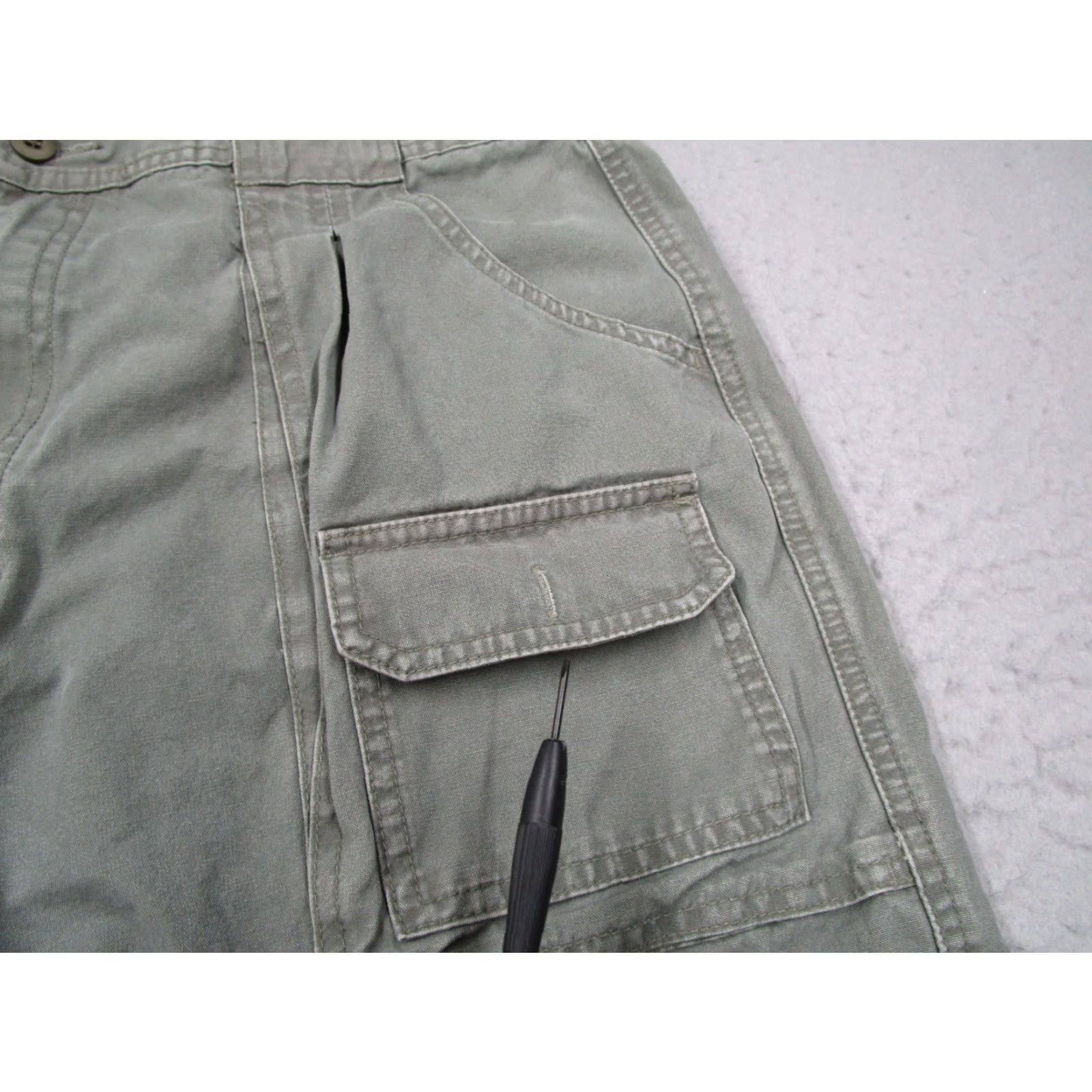 Vintage Cabela's Pants Mens 7 Pocket Hiker Cargo Work Canvas Cotton Green 36x31 Casual Travel Outdoor 90s Mens Size US 36 / EU 52 - 6 Thumbnail
