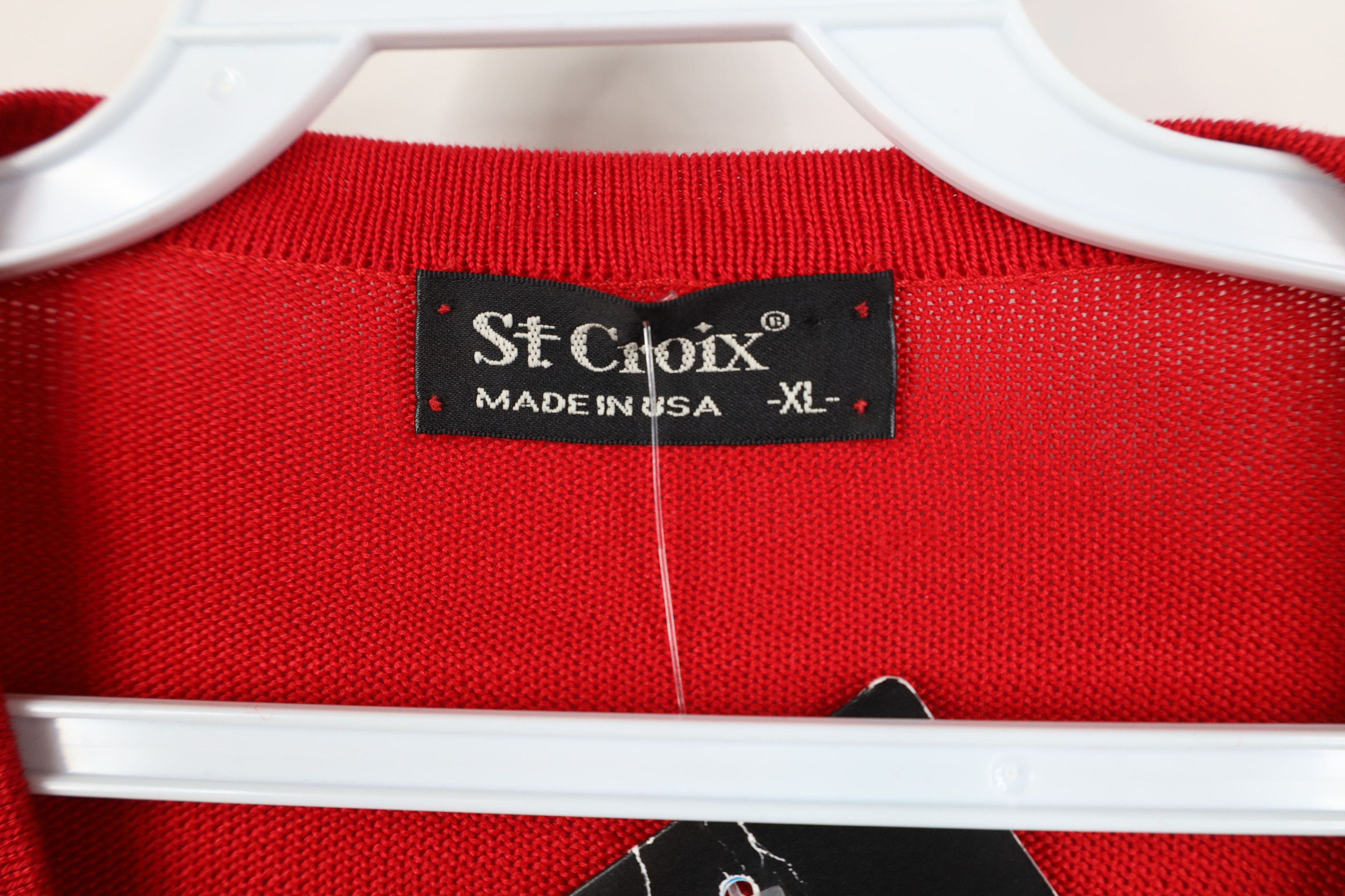 St. Croix Deadstock Vintage St Croix Ribbed Knit V-Neck Sweater USA Size US XL / EU 56 / 4 - 9 Thumbnail
