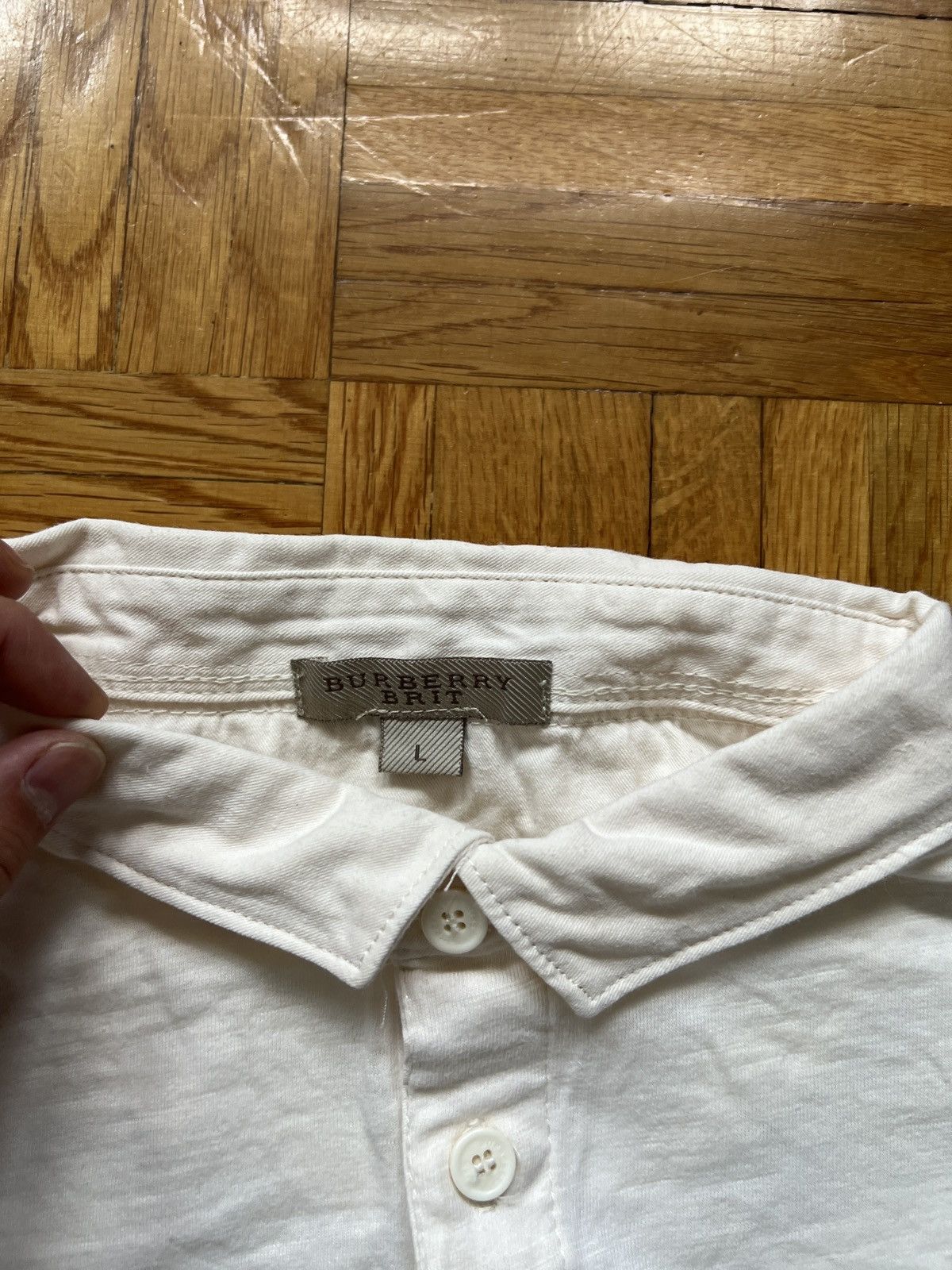 Burberry Longsleeve Burberry Brit London Logo Size US L / EU 52-54 / 3 - 3 Thumbnail