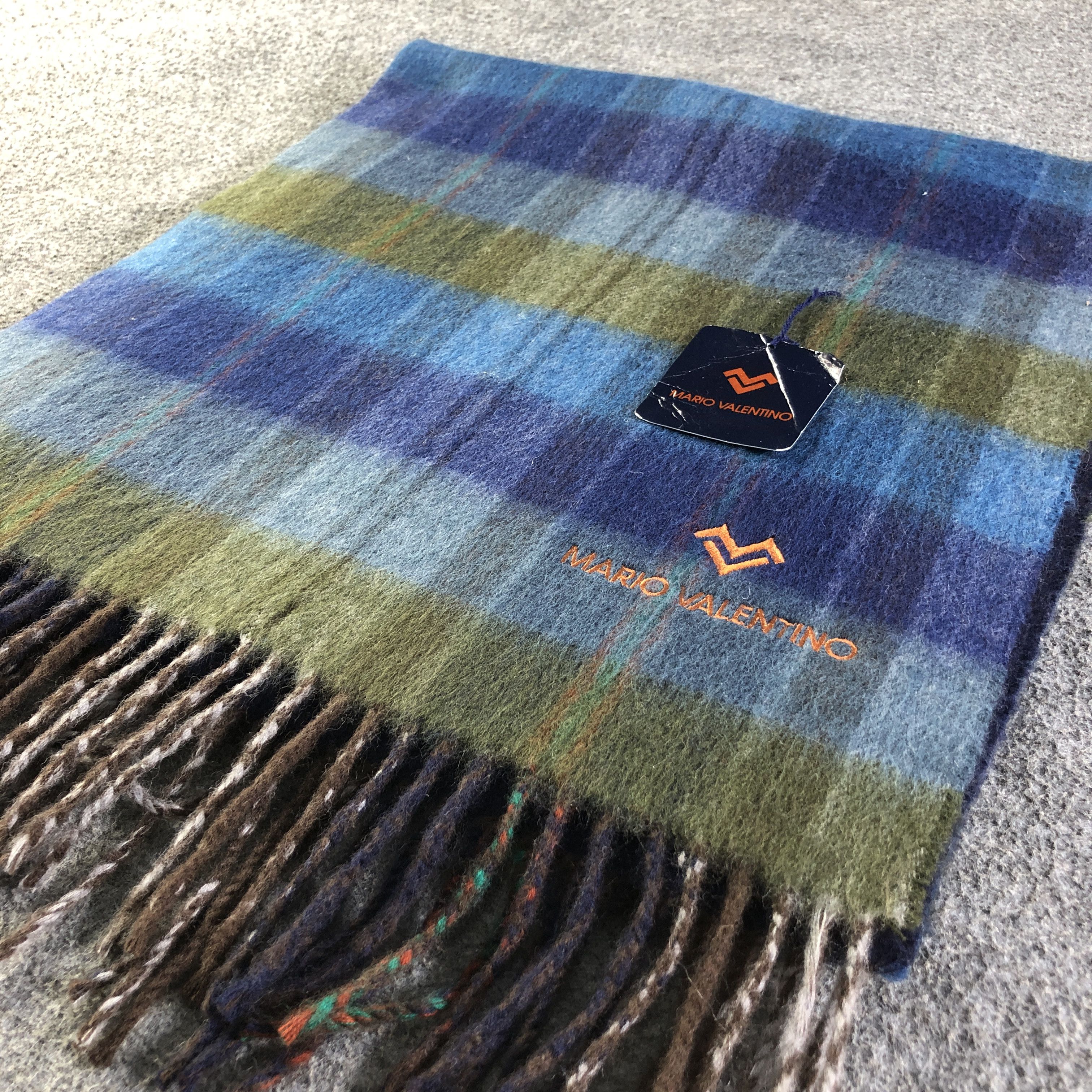 Mario Valentino Mario Valentino Tartan Wool Scarf Muffler Neckwear V2810 Size ONE SIZE - 3 Thumbnail