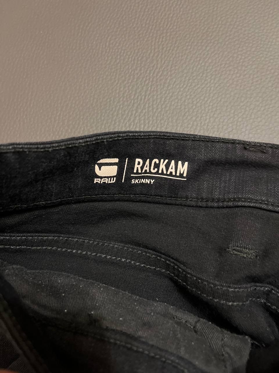 G-Star × Japanese Brand G-Star Raw Men's Rackam Skinny Jeans Dark Gray Size US 32 / EU 48 - 3 Thumbnail