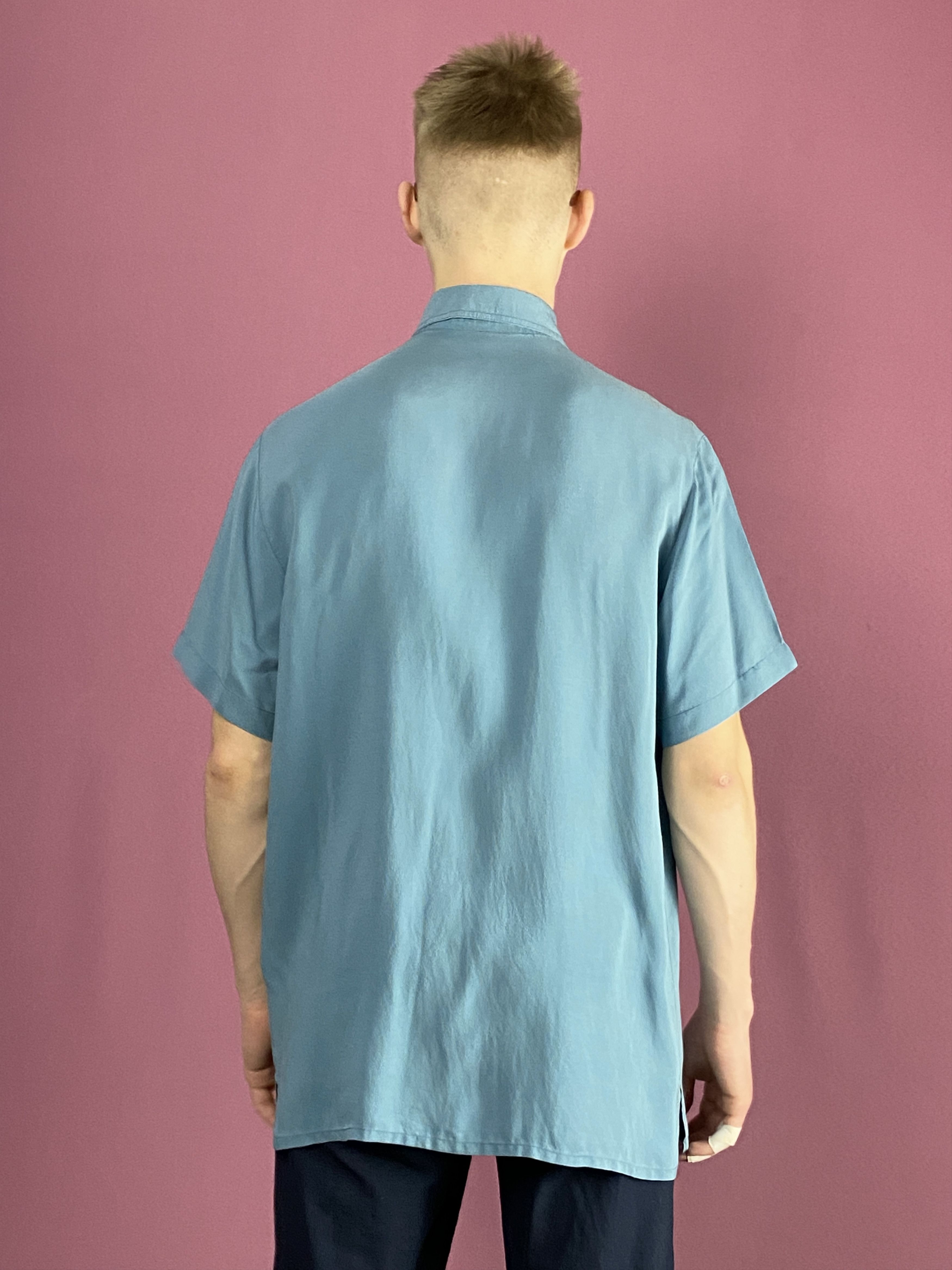 Vintage 90s Vintage Men's Short Sleeve Shirt - M Size US M / EU 48-50 / 2 - 3 Thumbnail