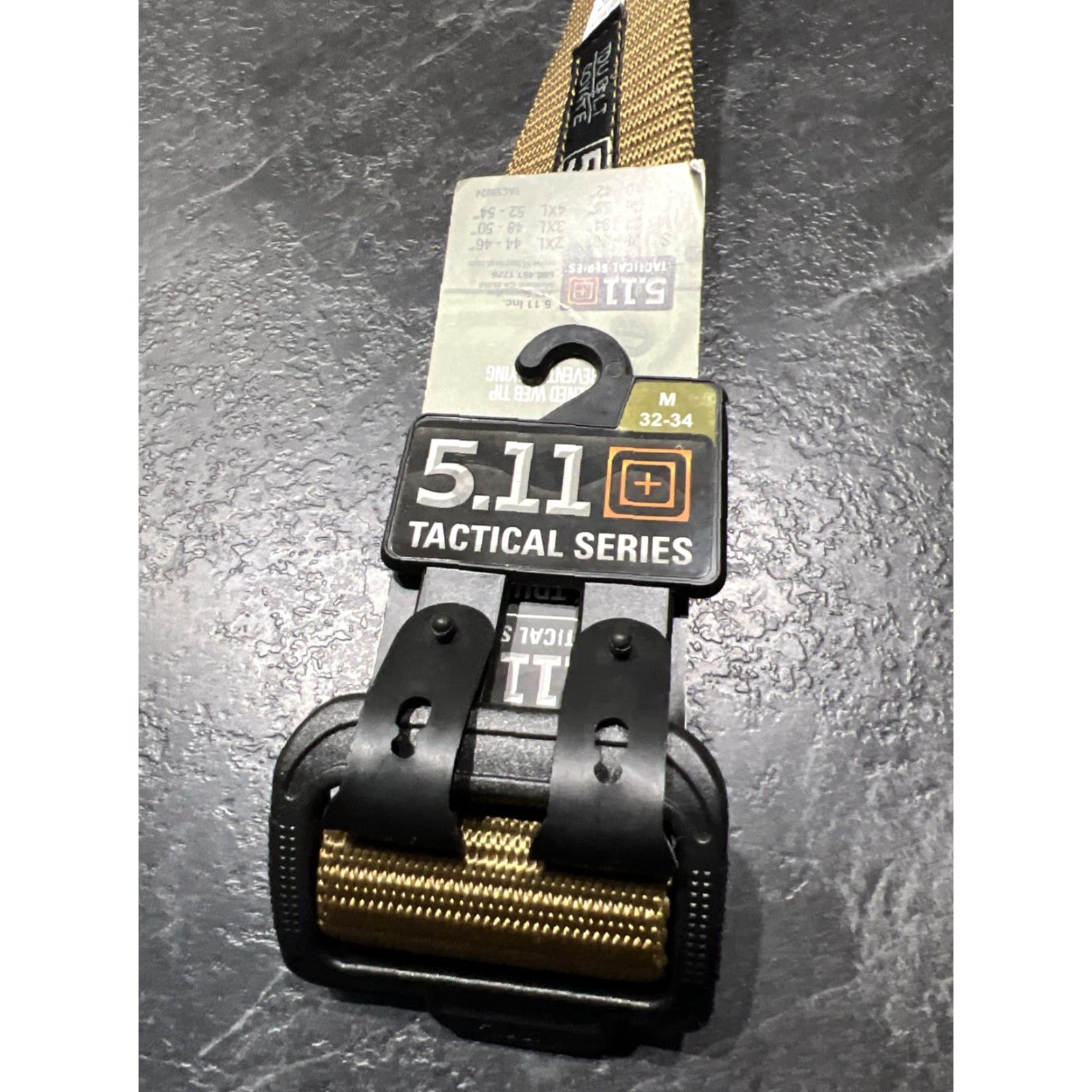 Vintage 5.11 Tactical Belt TDU 1 3/4" 1.75" Wide Khaki Beige Medium M 32-34 Men's Belt Size ONE SIZE - 2 Thumbnail