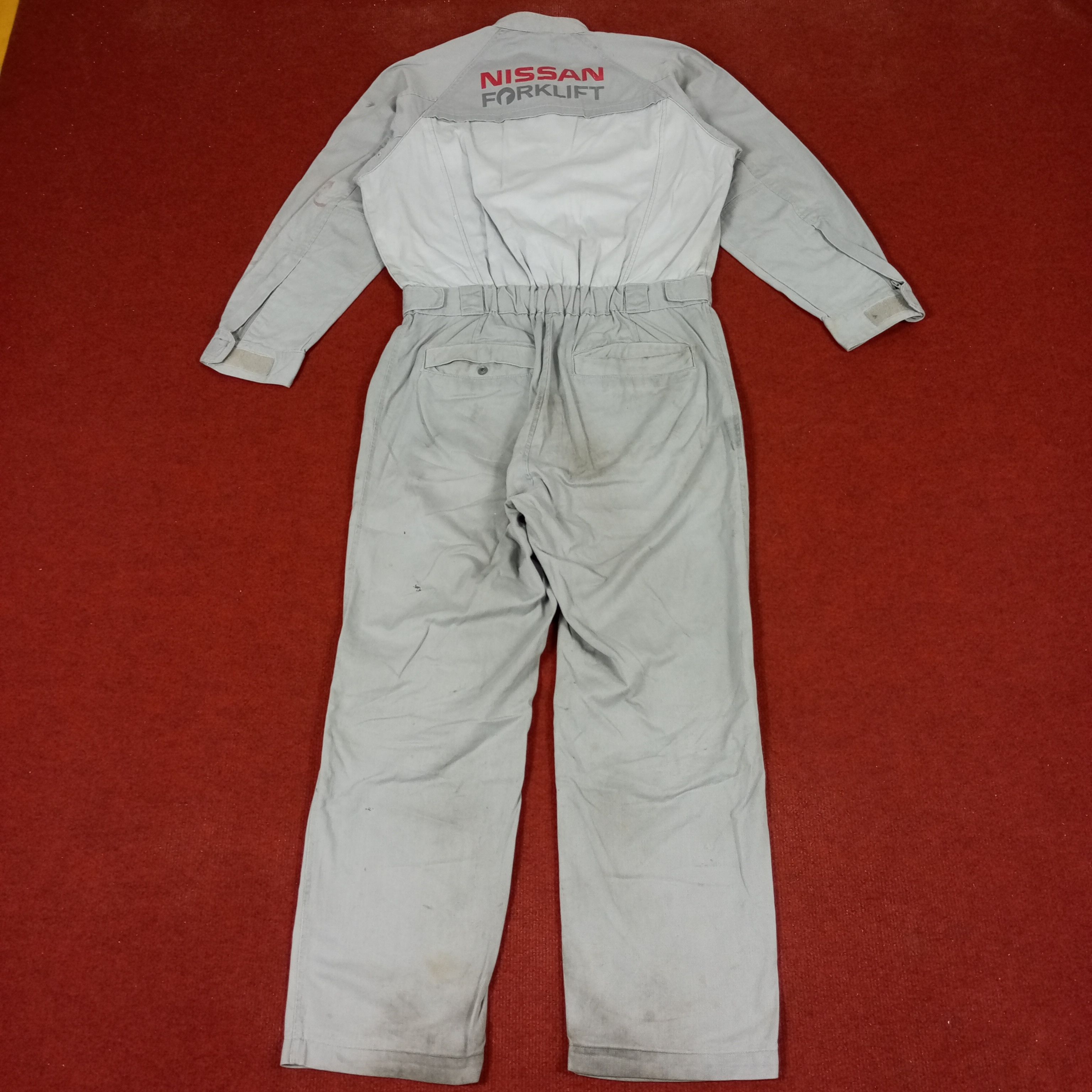 Japanese Brand × Vintage Nissan Forklift Japanese Workwear Coverall Jacket Size US M / EU 48-50 / 2 - 1 Thumbnail