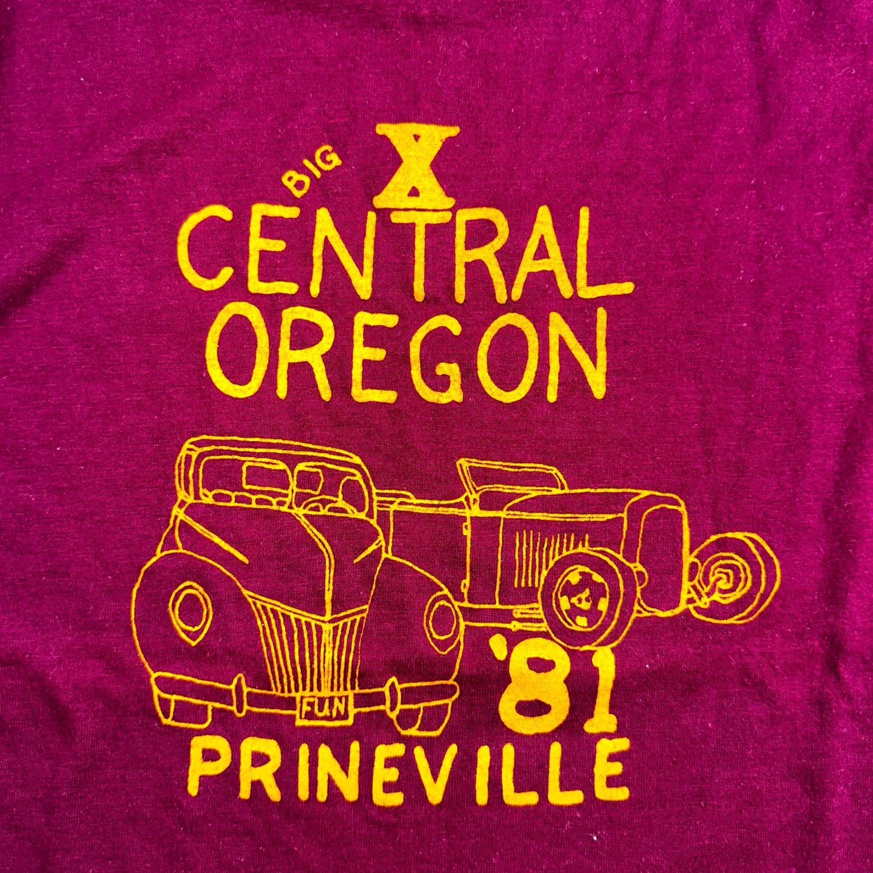 NASCAR VINTAGE Central Oregon T Shirt Prineville 1981 Hot Rods Nascar Graphic Maroon Adult L Men Shirt 70s 80s 90s Size US L / EU 52-54 / 3 - 2 Thumbnail