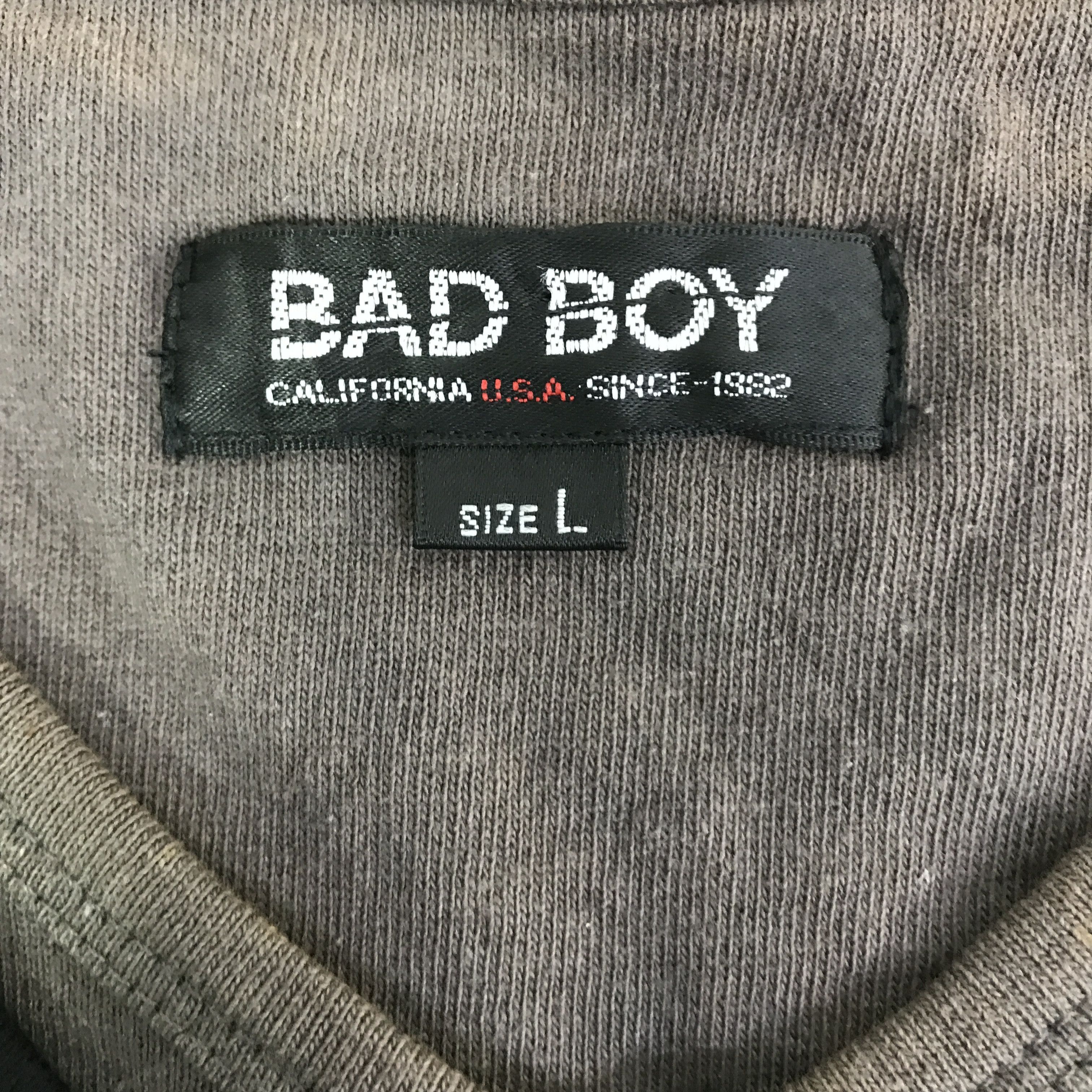 Japanese Brand BAD BOY BLACK PUNK LONG SLEEVE T-SHIRT K93B55 Size US L / EU 52-54 / 3 - 11 Thumbnail