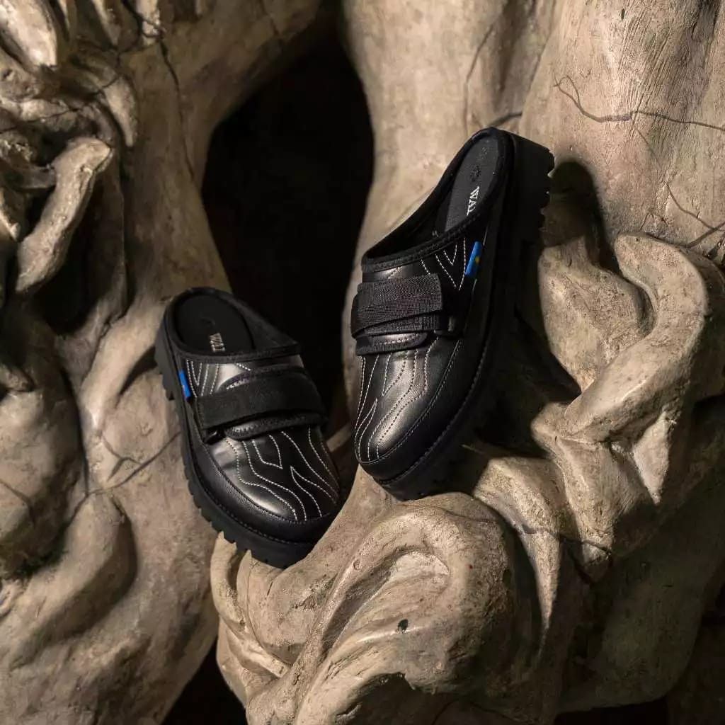 Designer × Leather Mule Sandal Black Leather Size US 8 / EU 41 - 2 Thumbnail