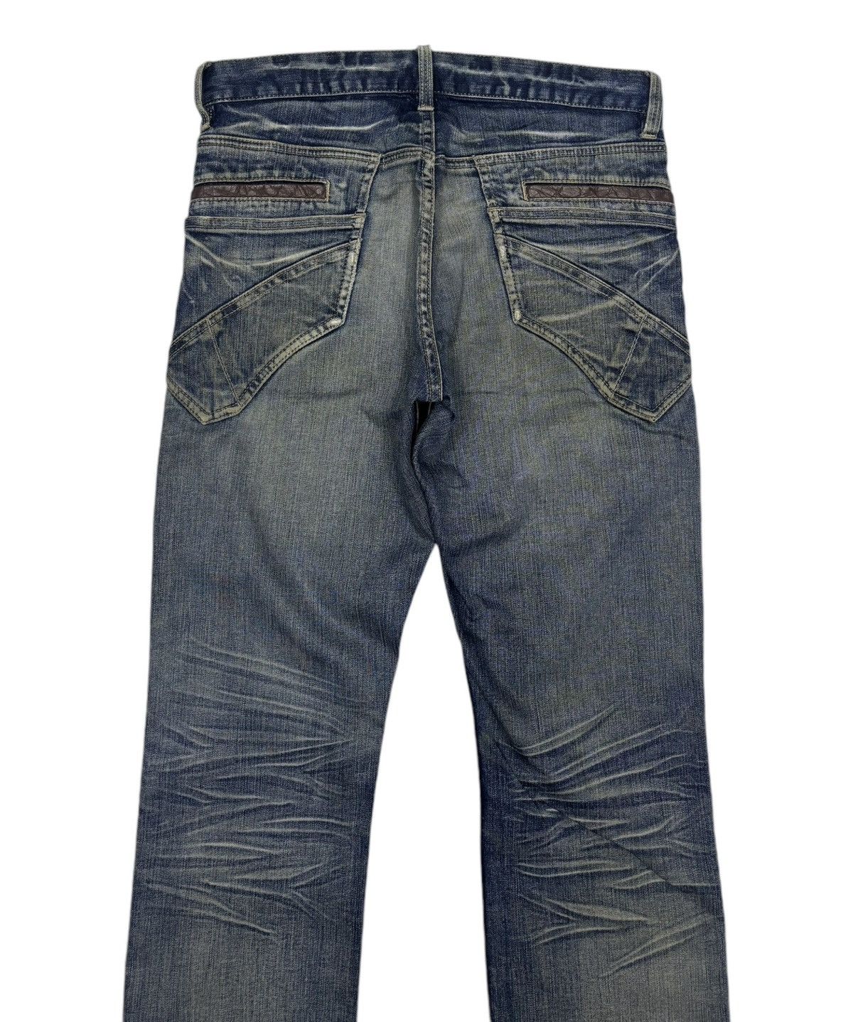 If Six Was Nine × Michel Klein × Vintage 🔥MICHEL KLEIN DOUBLE POCKET DISTRESSED DENIM JEANS Size US 32 / EU 48 - 7 Thumbnail