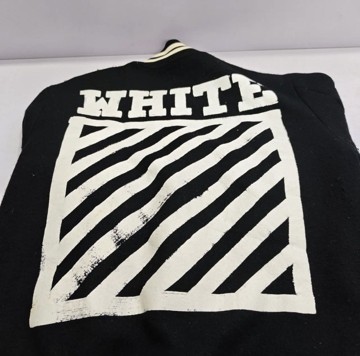 Off-White 16AW Diag Stadium Varsity Jaket Size US XXS / EU 40 - 5 Thumbnail