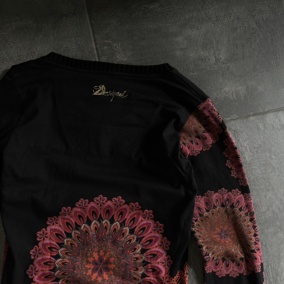 Desigual Vintage Desigual Knit Sweater Long-sleeve T-shirts Y2K 00s Size L / US 10 / IT 46 - 8 Thumbnail