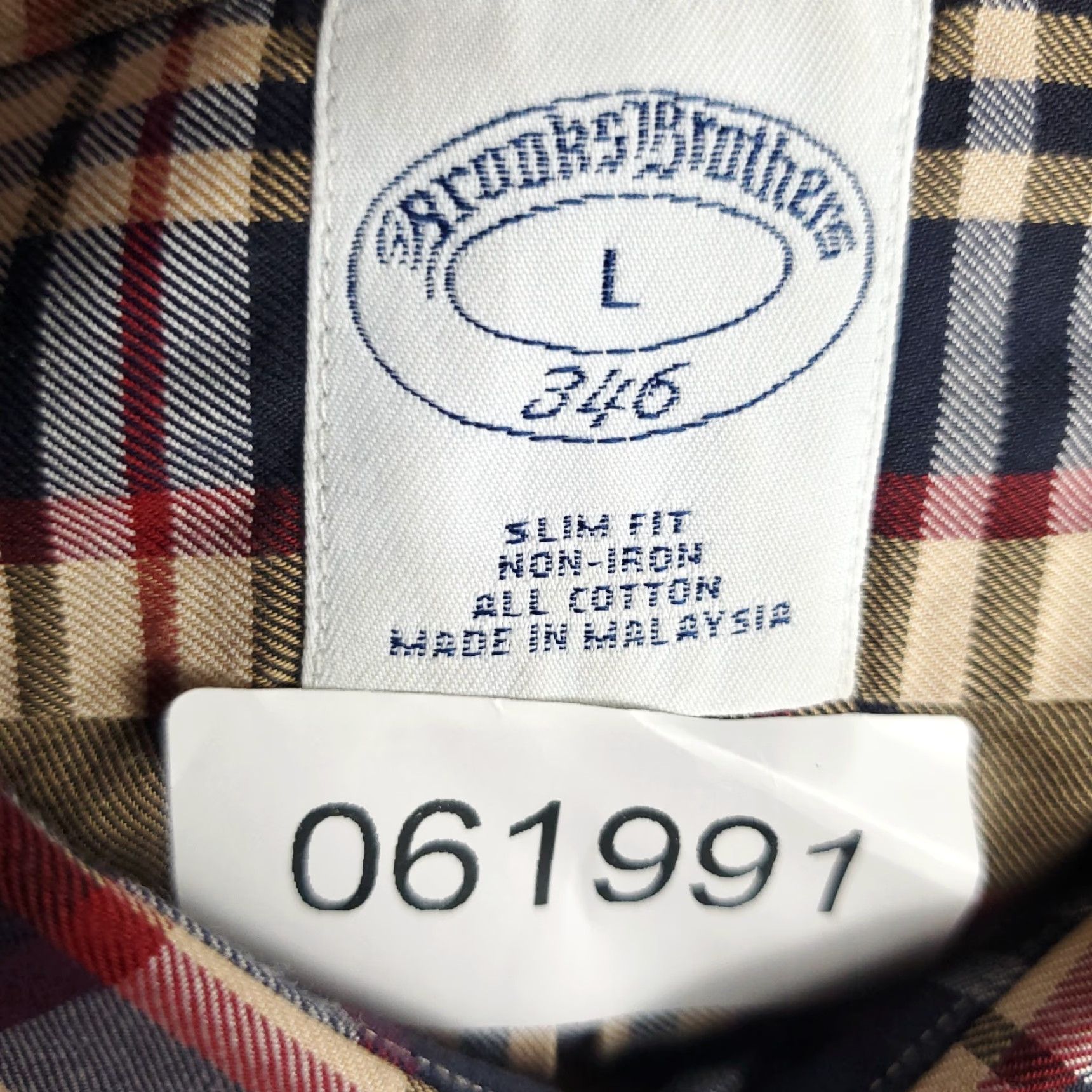 Brooks Brothers Vintage Brooks Brothers Shirt Men Large Blue Plaid Long Sleeve Button Up Dress Casual Size US L / EU 52-54 / 3 - 7 Thumbnail
