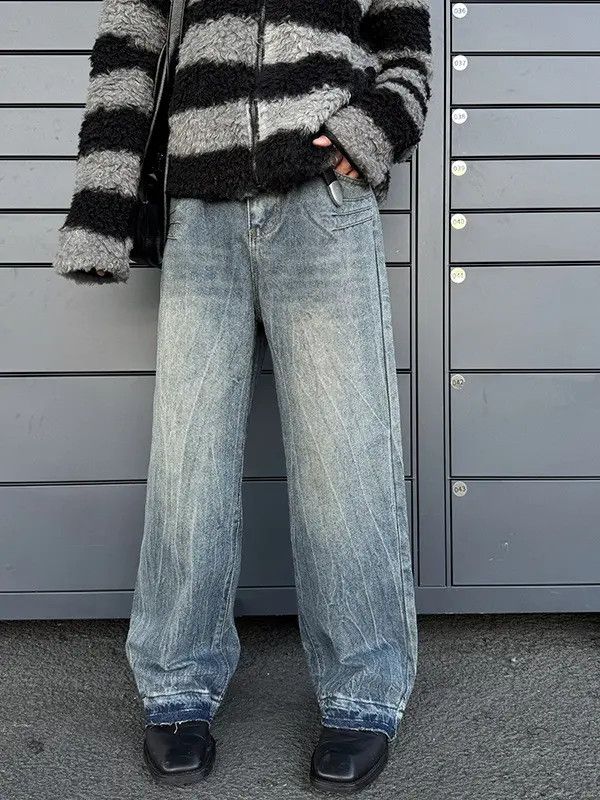Japanese Brand × Jean Retro loose casual wide leg jeans Size US 32 / EU 48 - 3 Thumbnail
