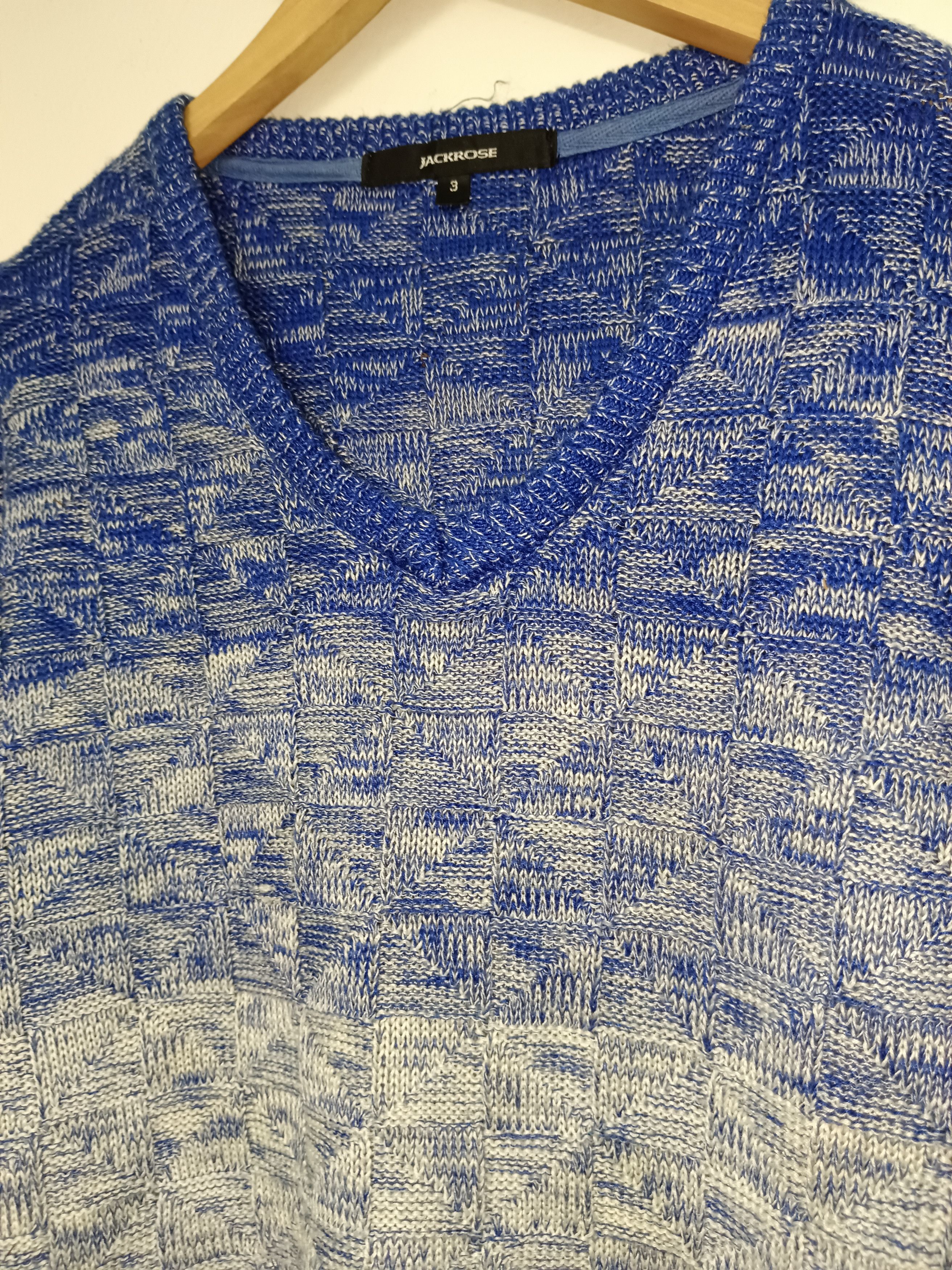14th Addiction × If Six Was Nine × JACKROSE Japanese Y2K Jack Rose monogram Knitwear Size US L / EU 52-54 / 3 - 4 Thumbnail